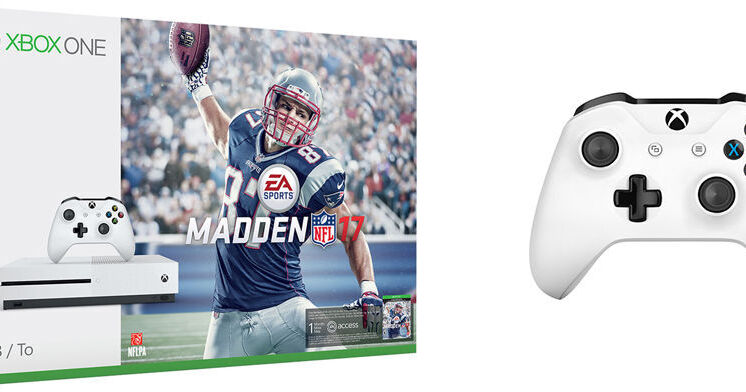 Microsoft Xbox One S Madden NFL 17 Bundle (White) 234-00025 B&H