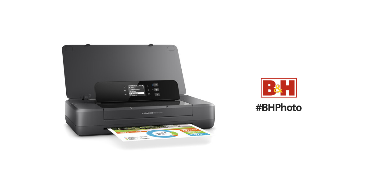 HP OfficeJet 200 Mobile Inkjet Printer CZ993A#B1H BH Photo Video
