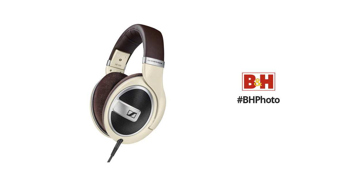 Sennheiser HD-599 Around-Ear Headphones (Matte Ivory) 506831 B&H