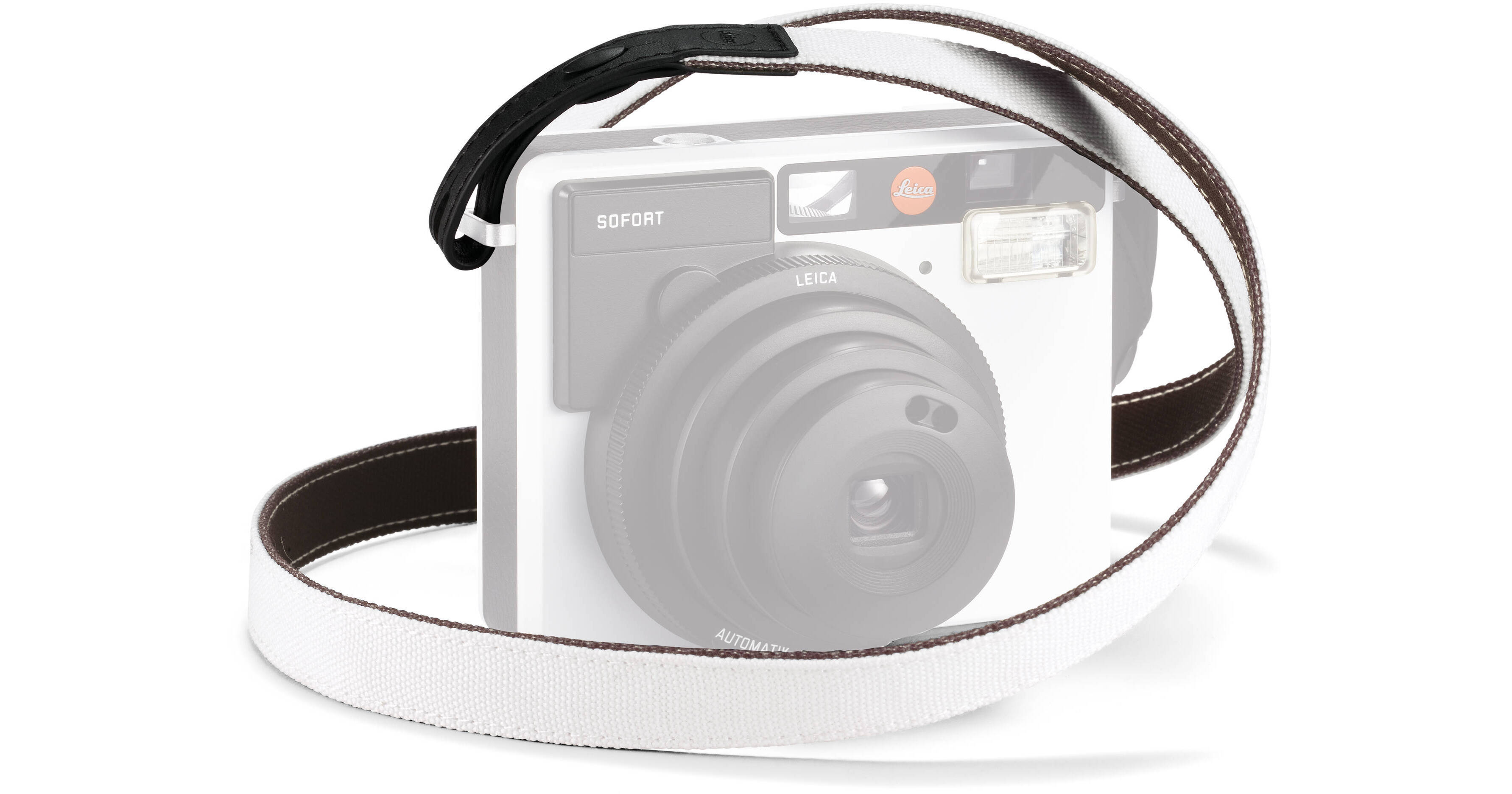 Leica Strap for Sofort Instant Film Camera (White/Black) 19512