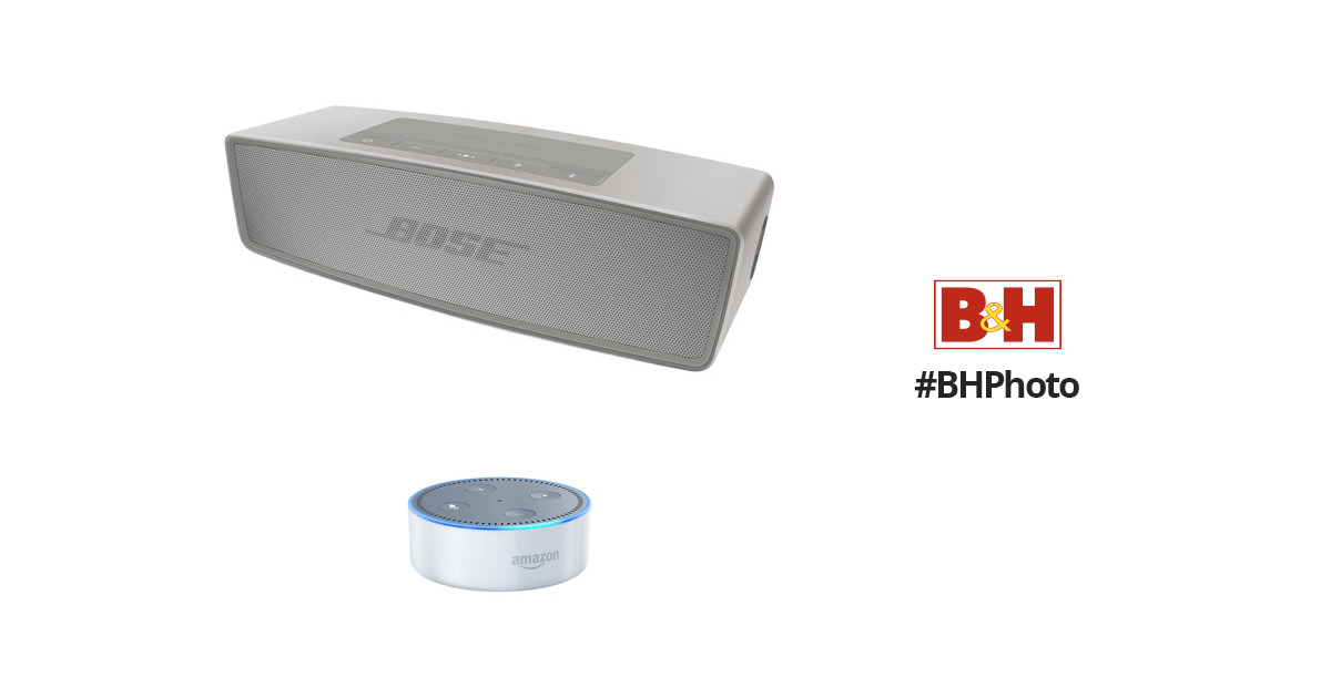 Bose SoundLink Mini Bluetooth Speaker II (Pearl) with Amazon
