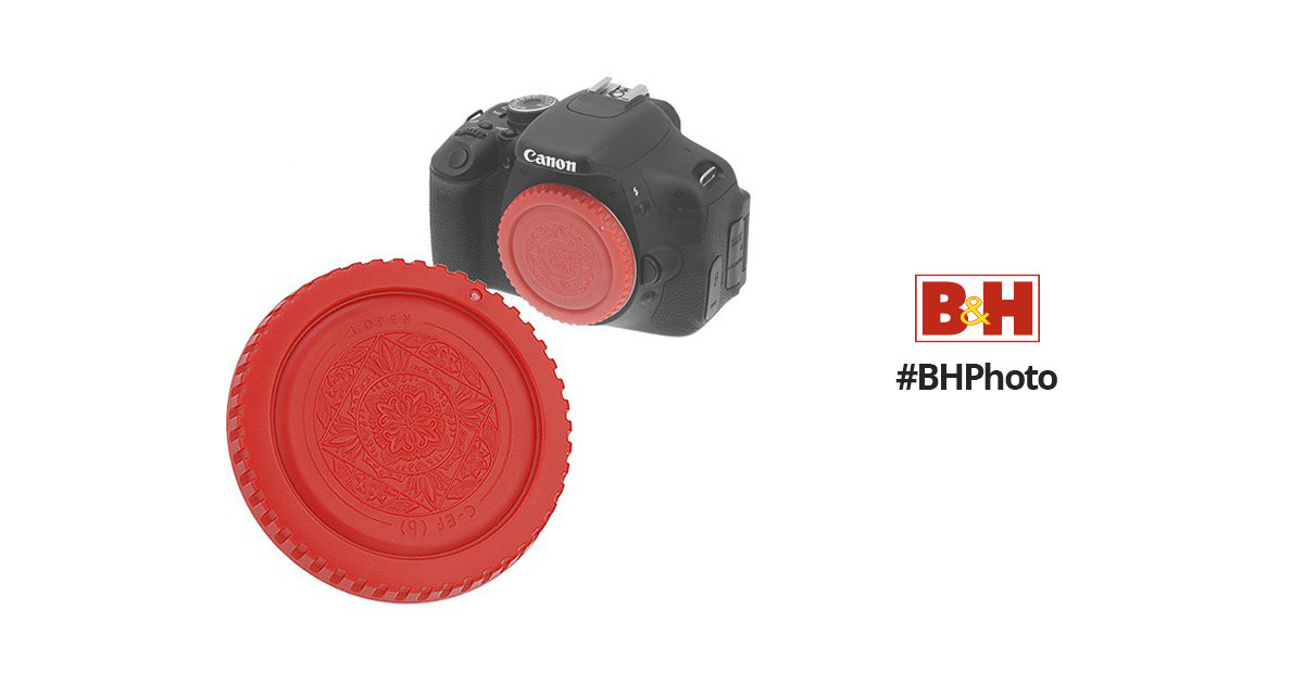 FotodioX Designer Body Cap for Canon EF Mount Cameras (Red)
