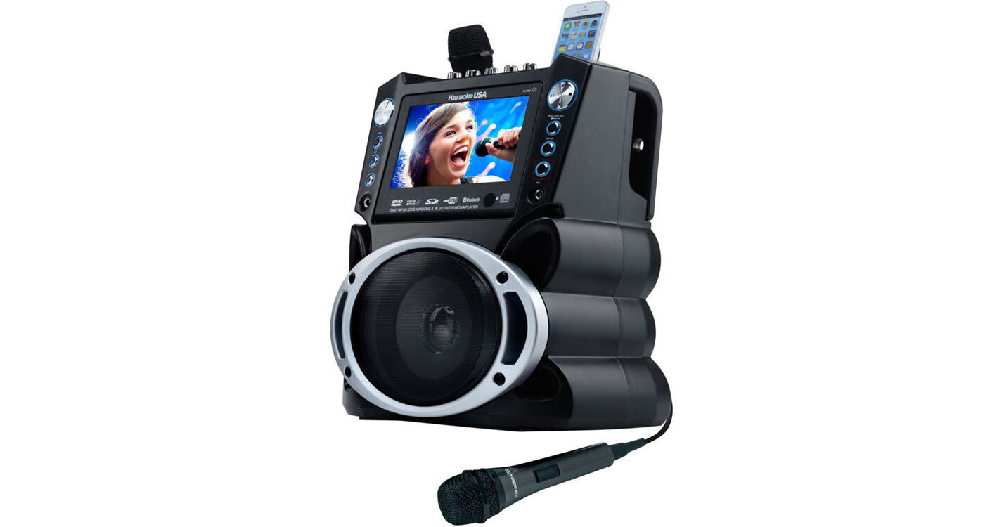 Karaoke USA GF840 Bluetooth Karaoke System with 7"