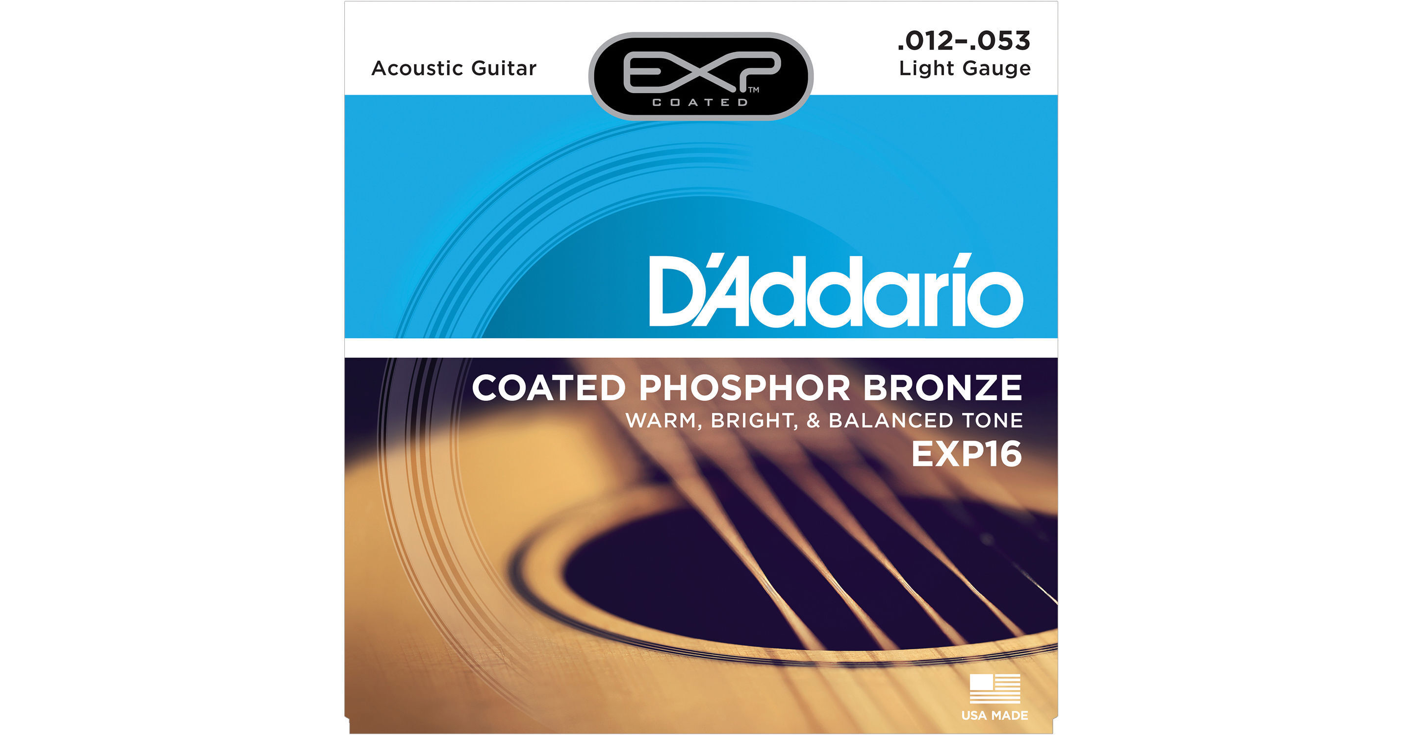 D'Addario EXP16 Light Coated Phosphor Bronze Acoustic EXP16 B&H