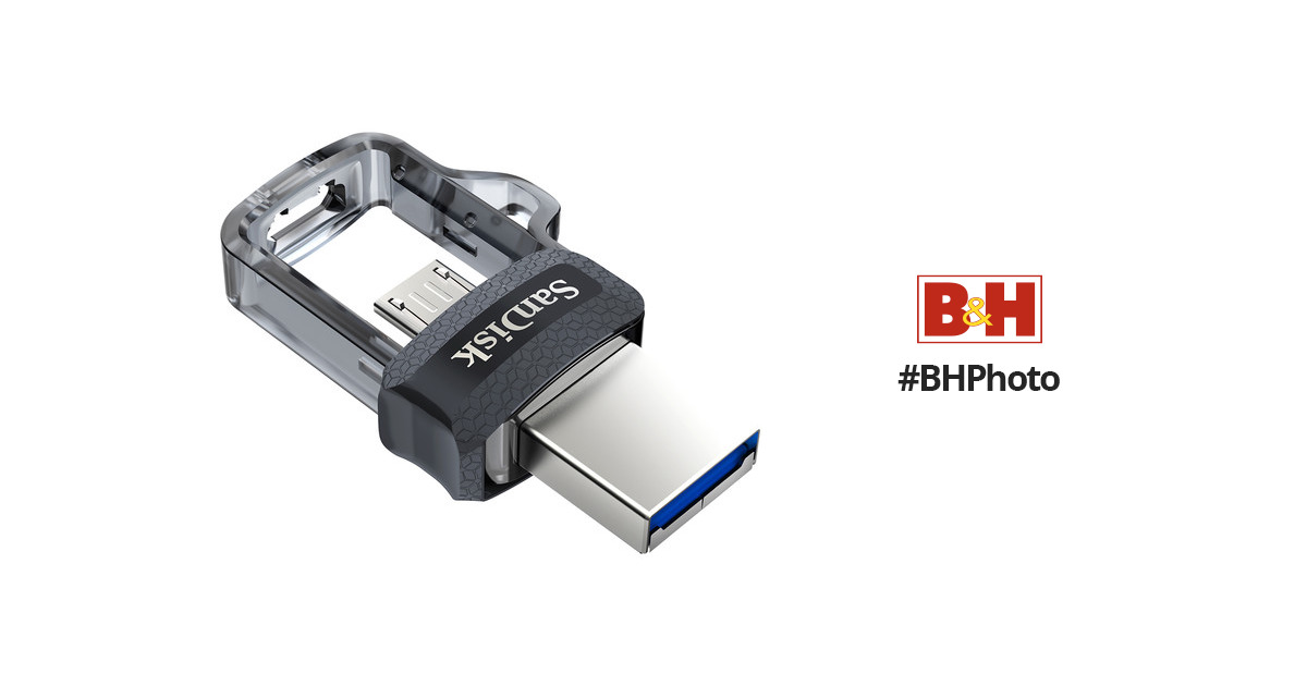 Sandisk Cle USB/Micro-USB 3.0 Ultra Dual Drive m3.0, 32GB, 150MB/s