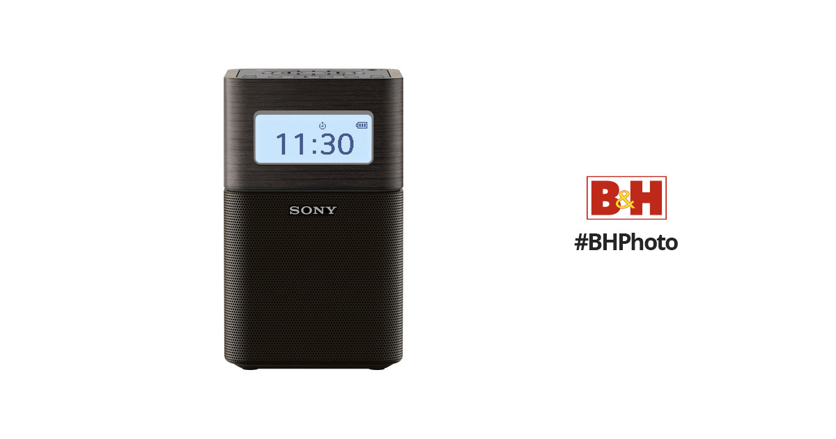 Sony Portable Clock Radio with Bluetooth Speaker SRF-V1BT B&H
