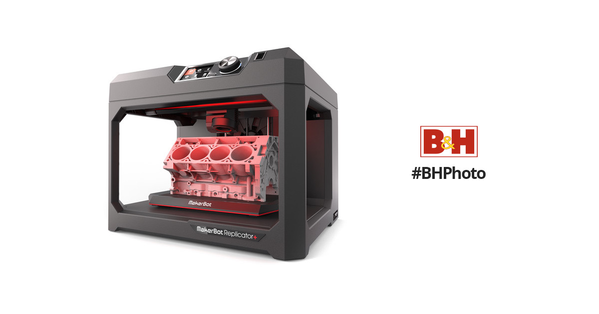 MakerBot Replicator+ 3D Printer MP07825 B&H Photo Video