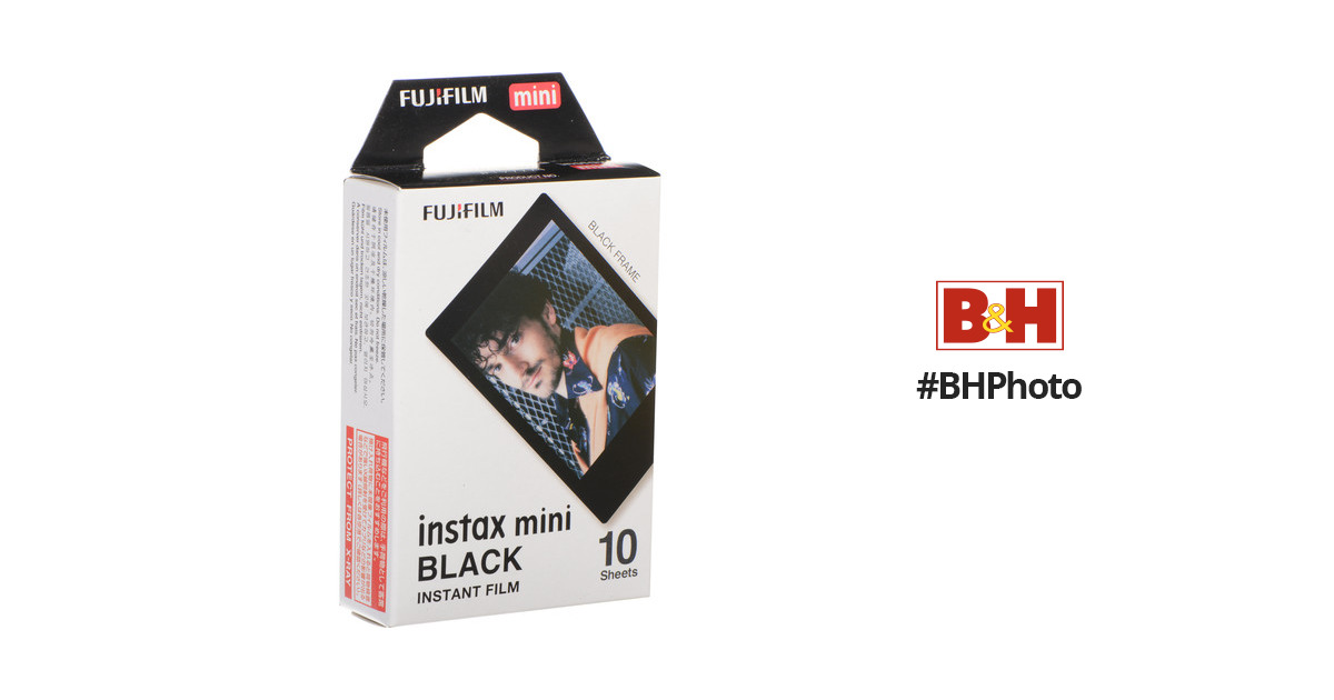 Film Instax Mini Black Fujifilm 10 poses 