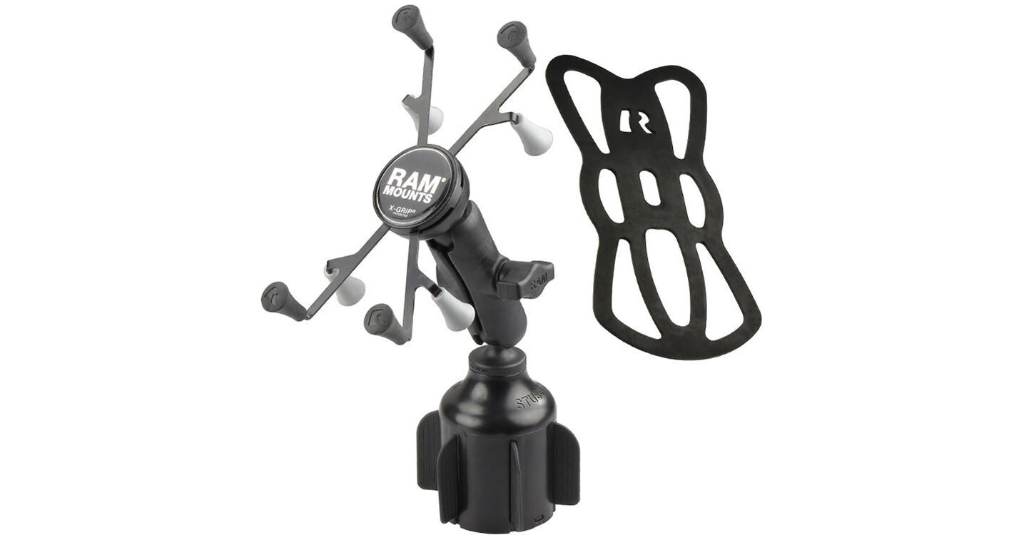 Base De Montage RAM Stubby Cup Pour Porte-Gobelet De Voiture - Compatible Avec Boule 2,5 Cm - Noir, Polyvalent