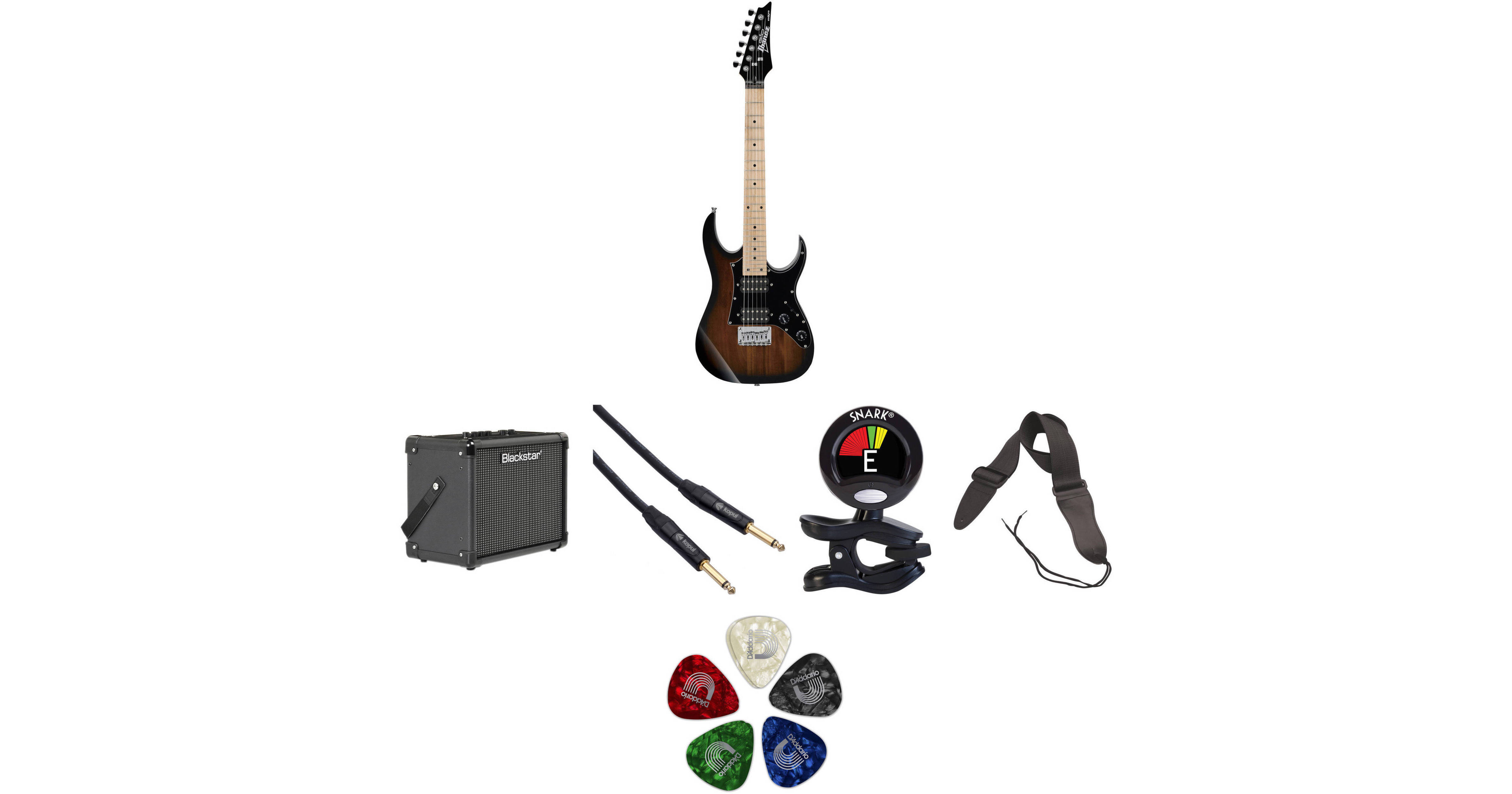 Ibanez GRGM21M miKro Series Electric Guitar Starter Kit (Walnut