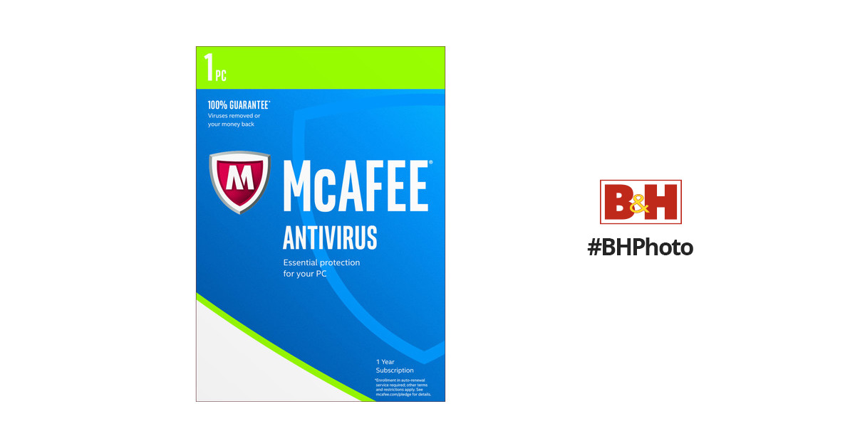 mcafee antivirus 1 pc
