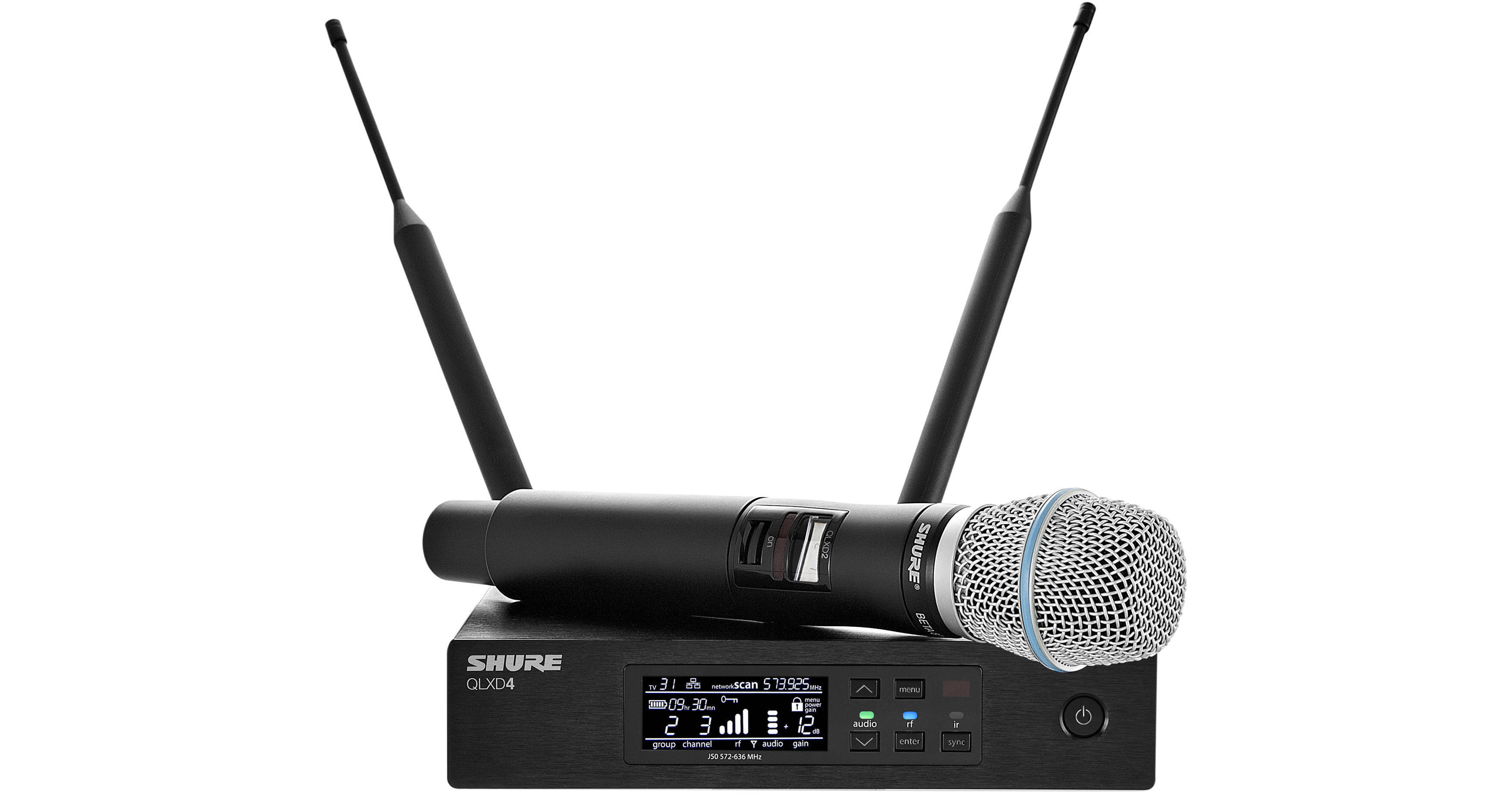 Shure QLXD24/B87A Digital Wireless Handheld QLXD24/B87AV50 B&H