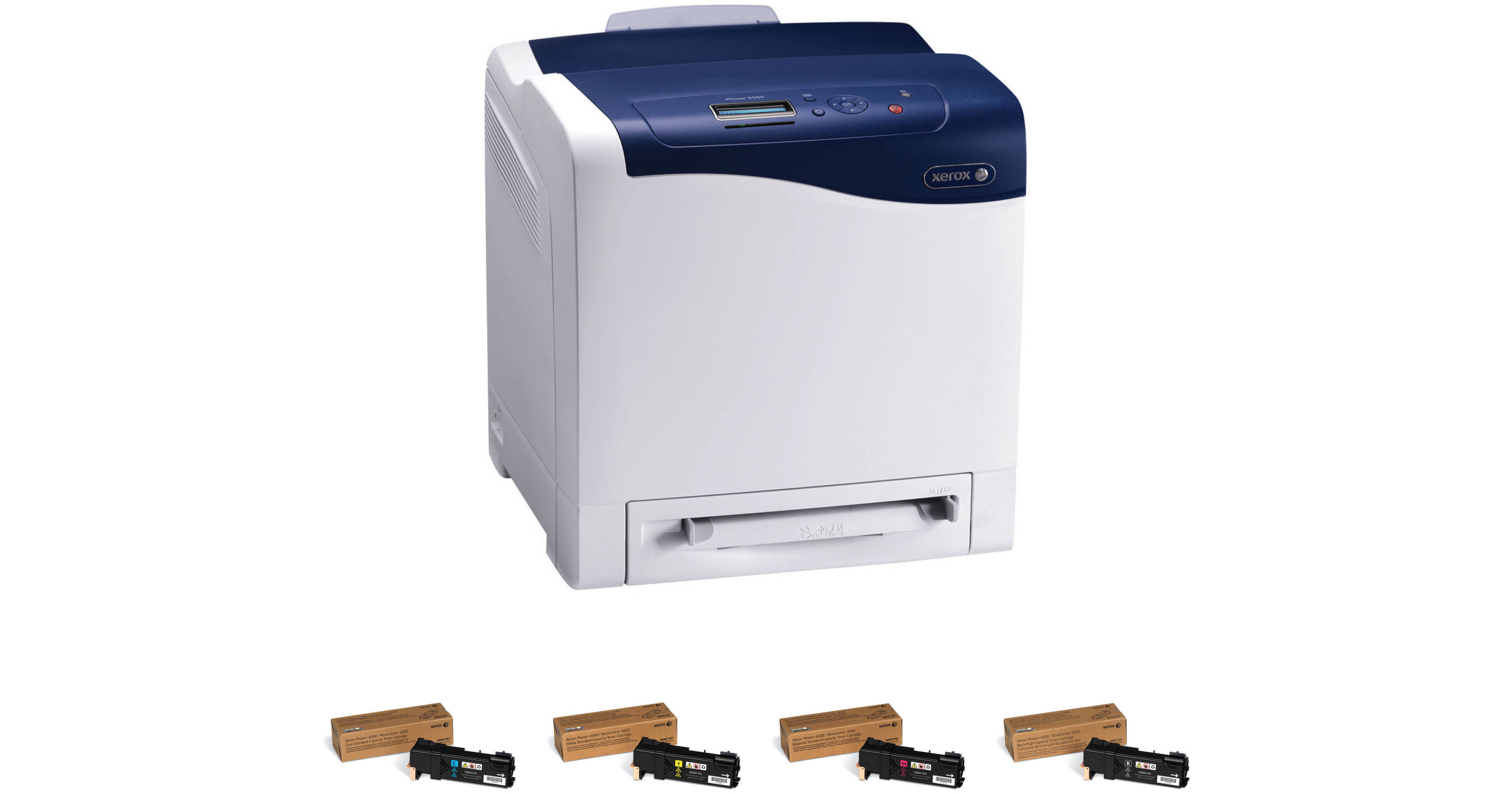 Xerox Phaser 6500/N Network Color Laser Printer with Extra Set
