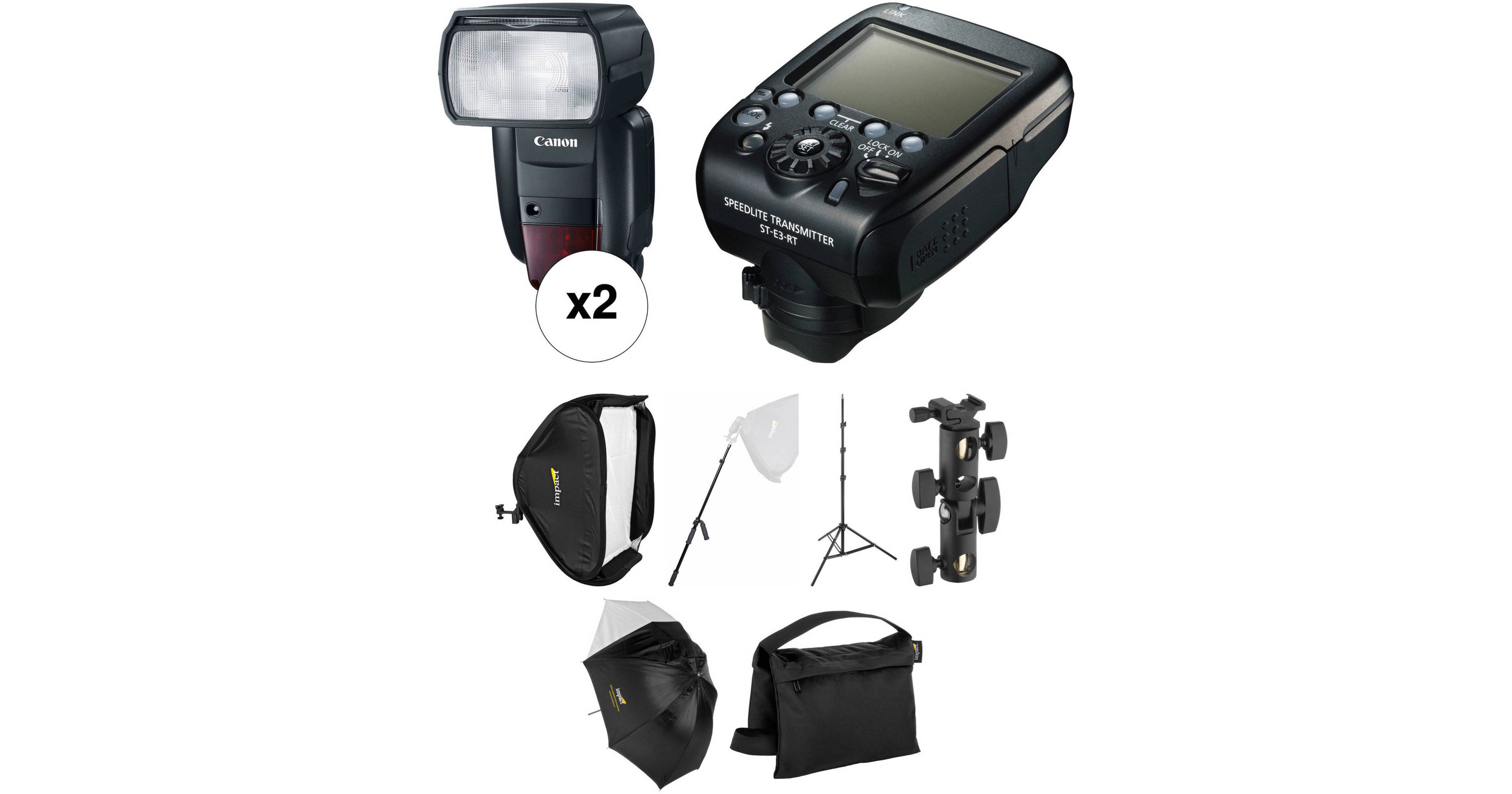 Canon Speedlite 600EX IIRT Wireless Two Flash Location Kit B&H