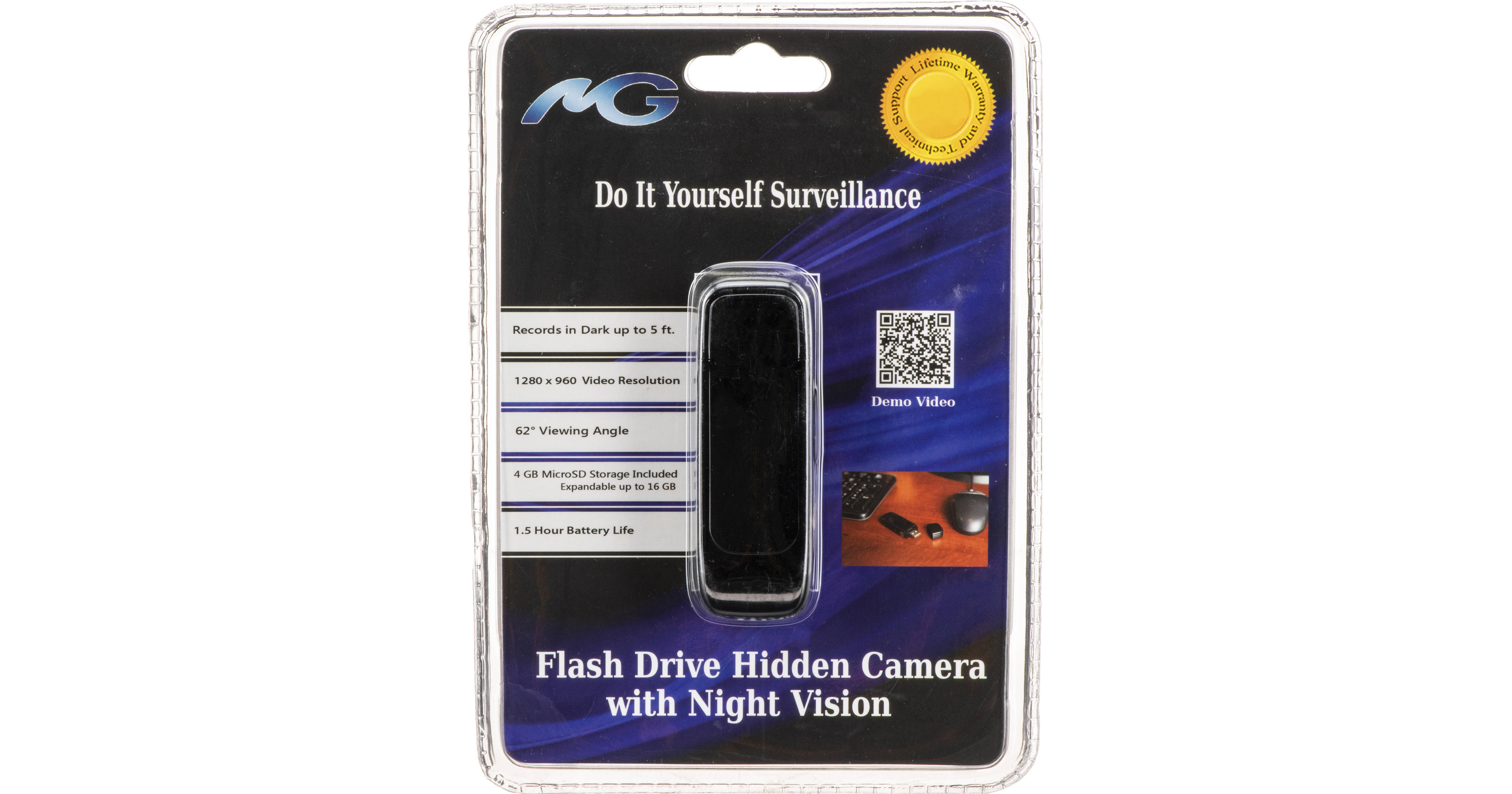 Mini Gadgets Inc. Covert Flash Drive Spy Camera With Night Vision