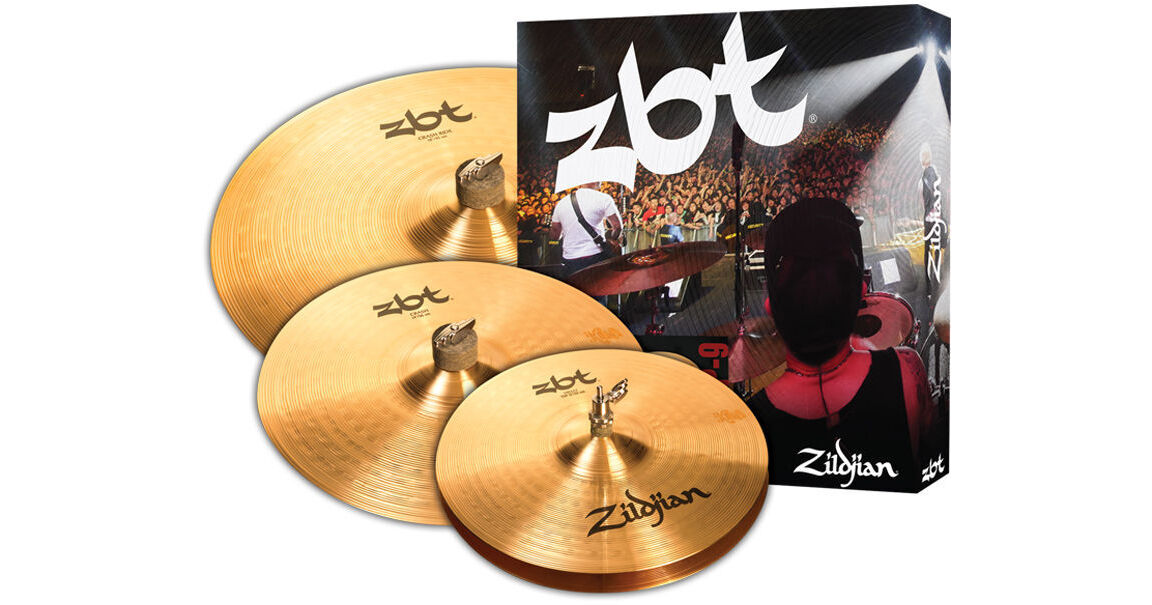 Zildjian ZBT Starter Cymbal Set with 13" ZBT Hats, 14" ZBTS3P9