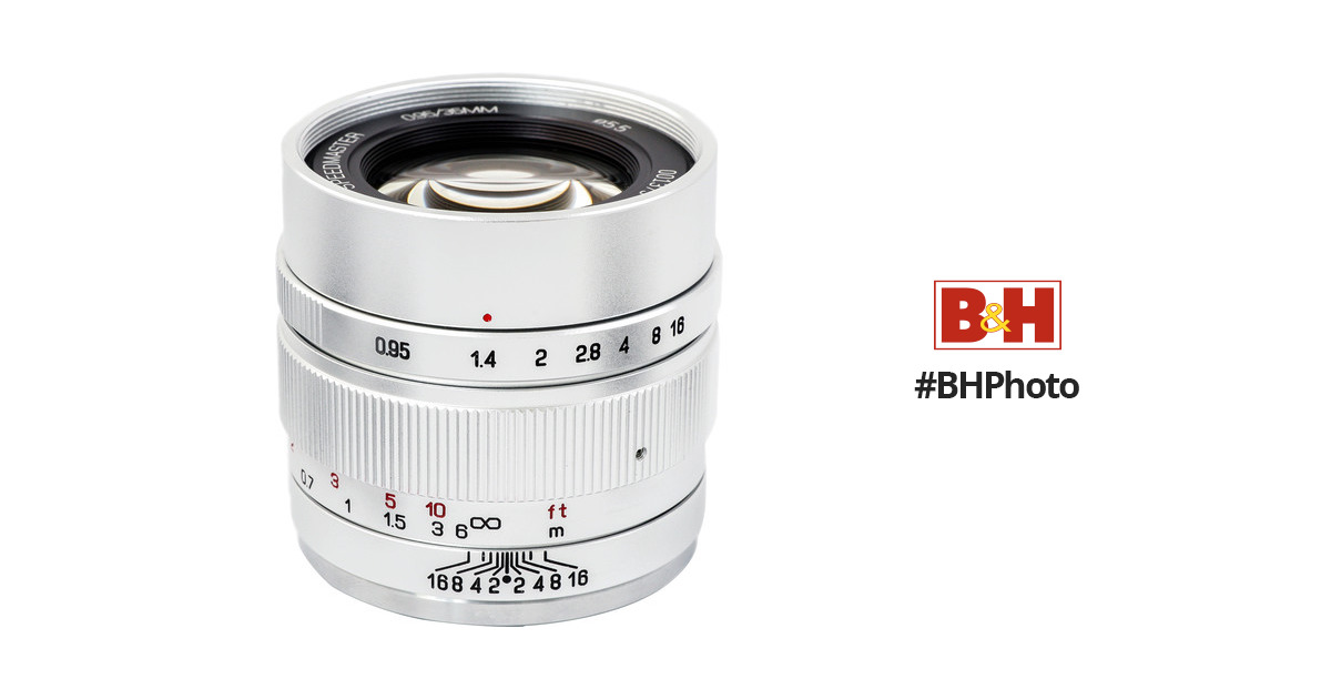 Mitakon Zhongyi Speedmaster 35mm f/0.95 Mark II Lens (Sony E, Silver)