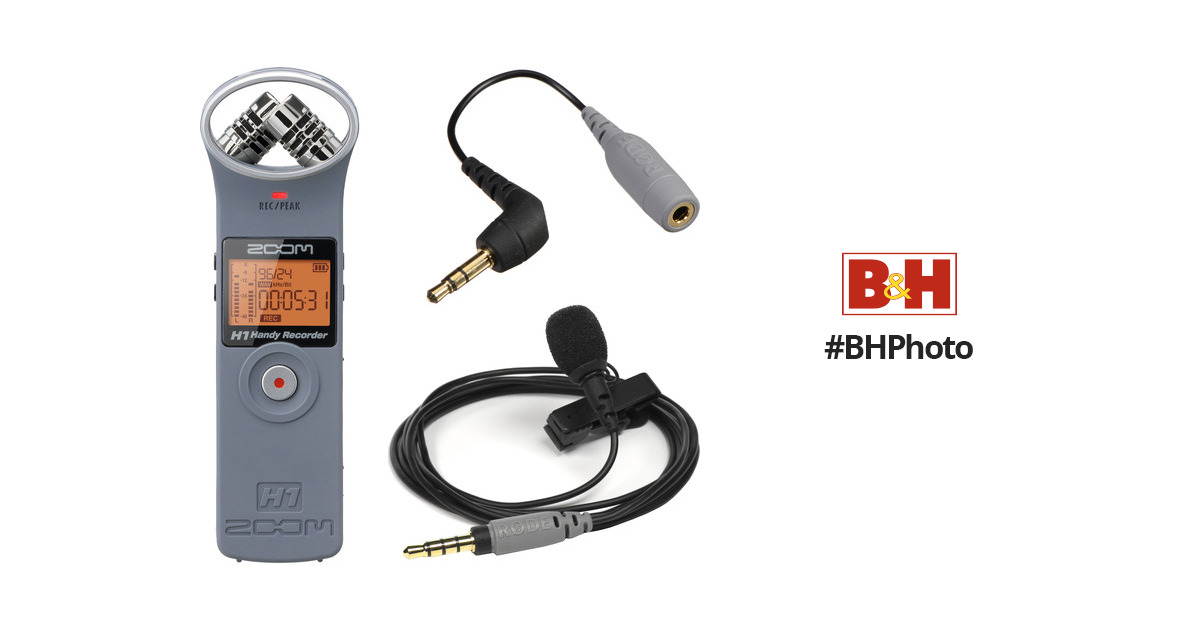 Rent a Zoom H1 Handy Recorder + Rode SmartLav Condenser Microphone, Best  Prices