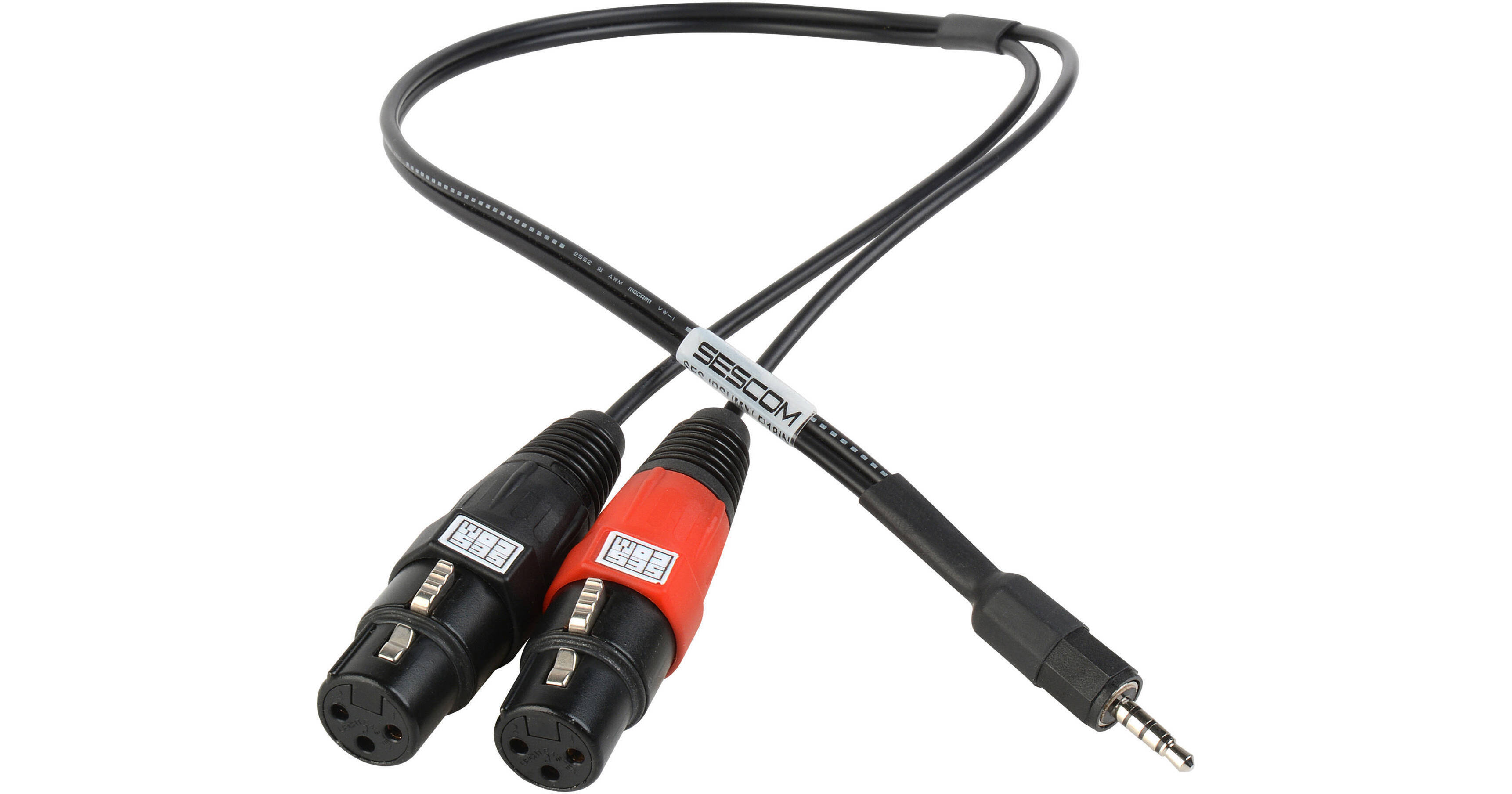 Dual Female XLR to 3.5mm TRRS Plug Line