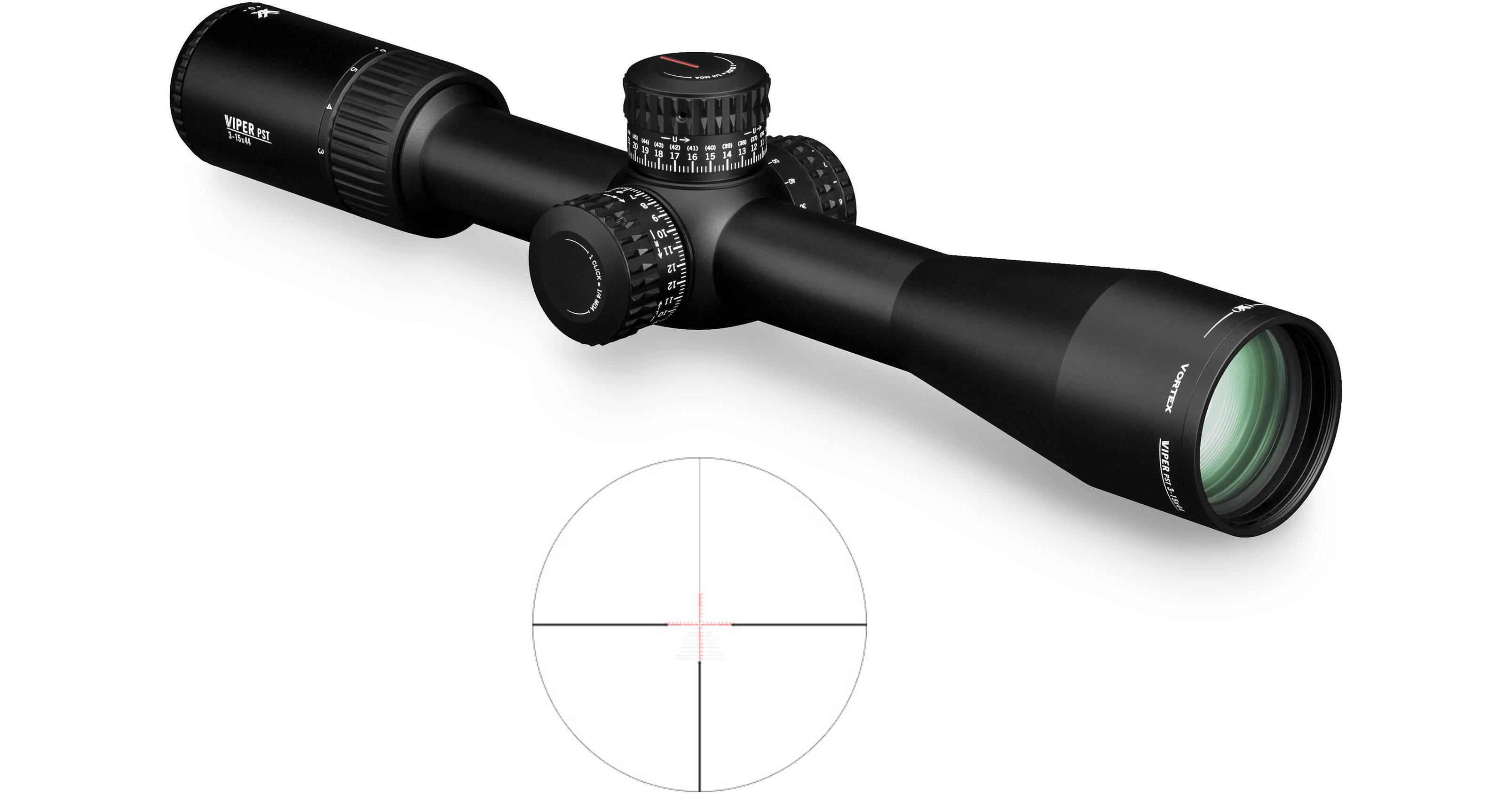 Vortex 3-15x44 Viper PST Gen II Riflescope PST-3151 B&H Photo