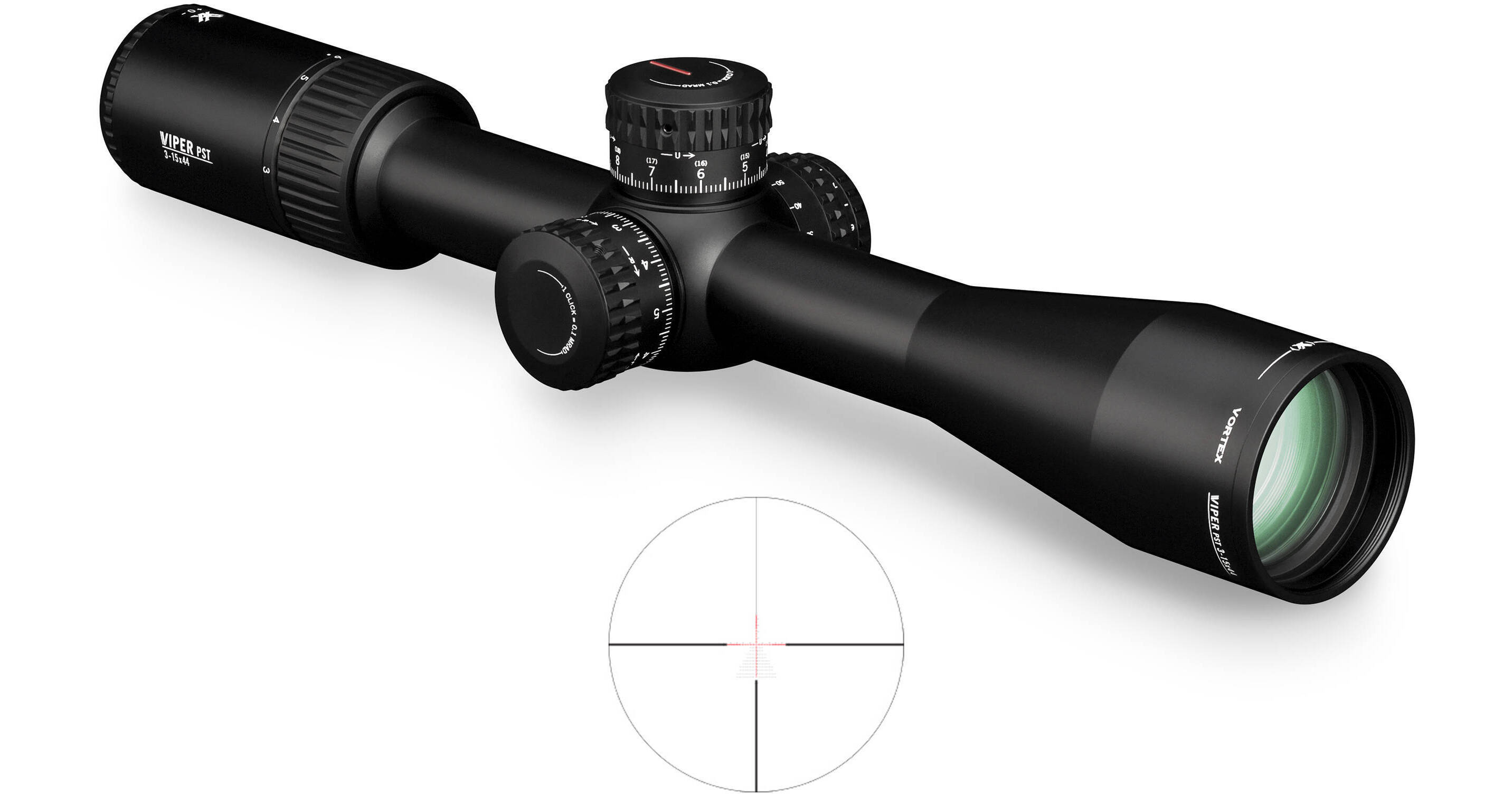 Vortex 3-15x44 Viper PST Gen II Riflescope PST-3158 B&H Photo