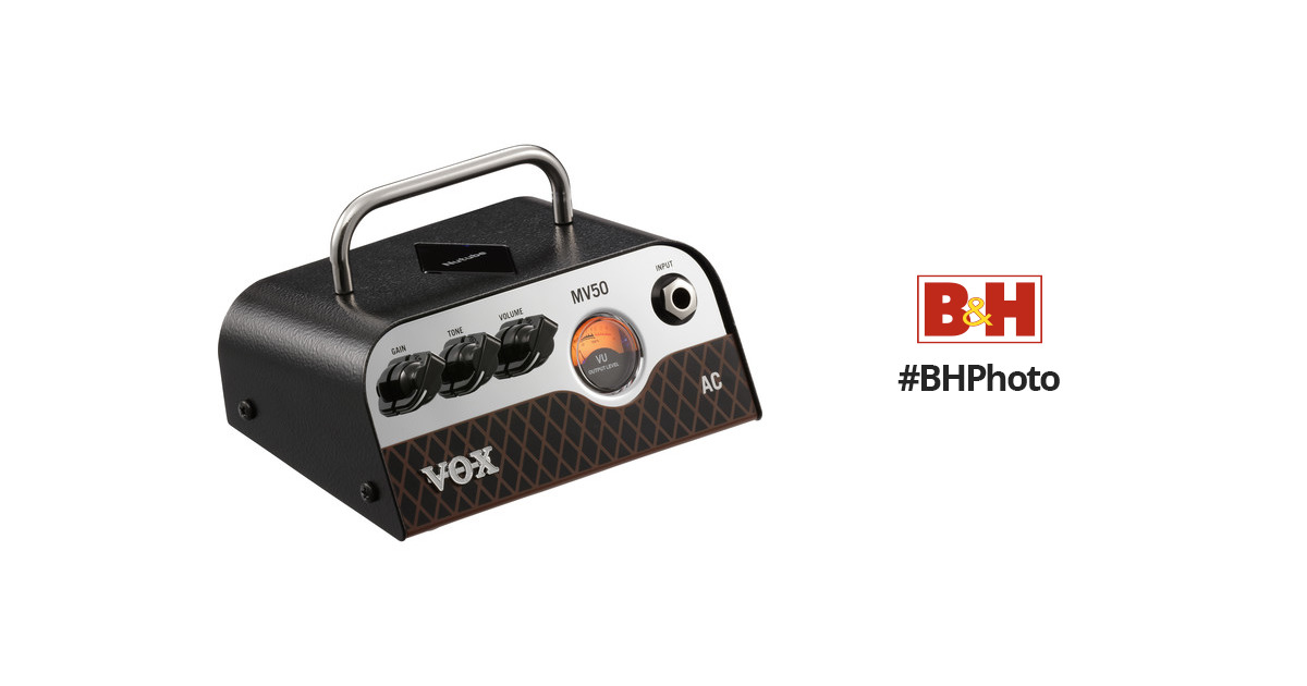VOX MV50 AC 50W Amplifier Head with Nutube Preamp MV50AC B&H