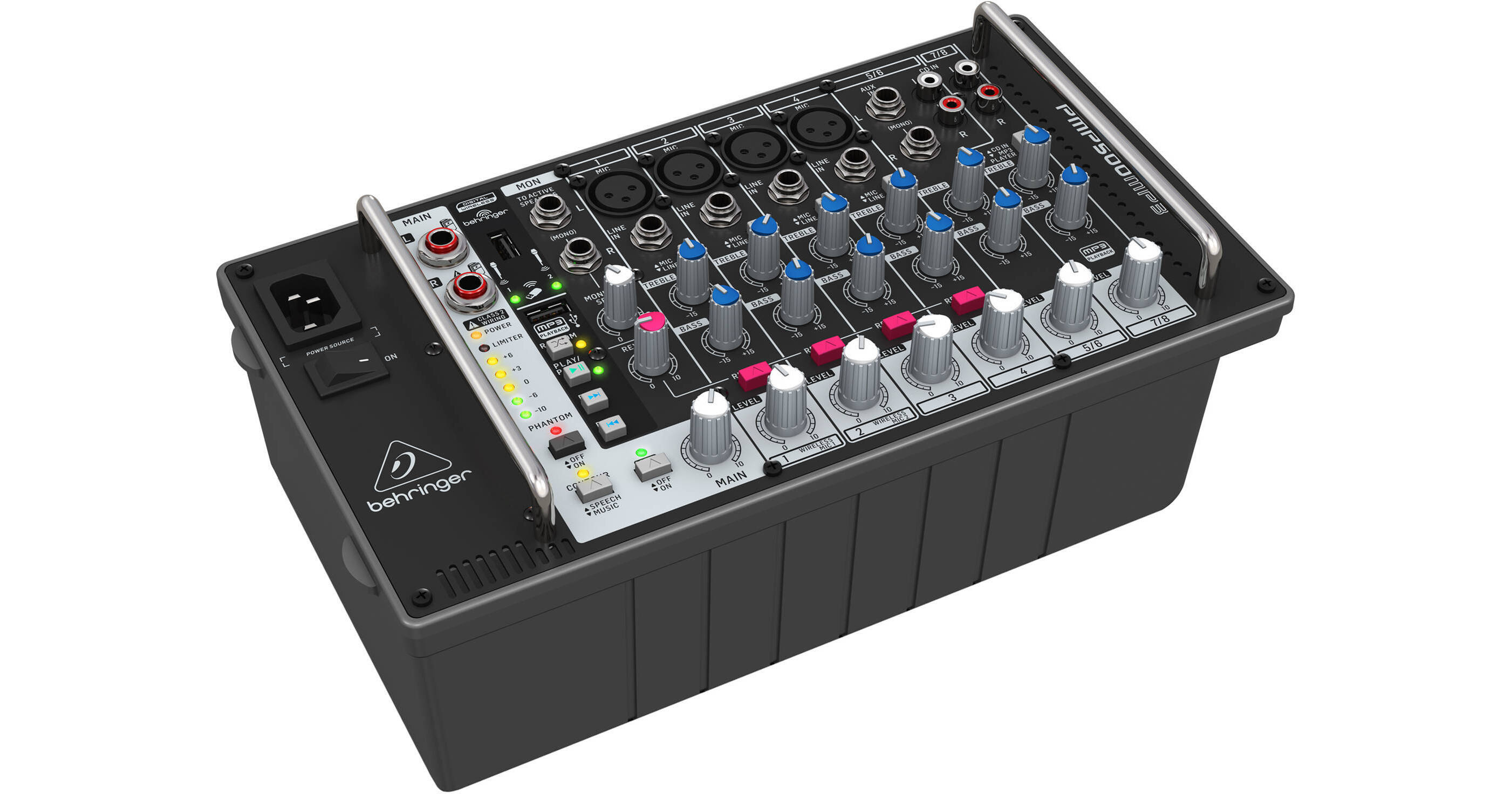 Behringer Europower PMP500MP3 500W 8-Channel Powered PMP500MP3