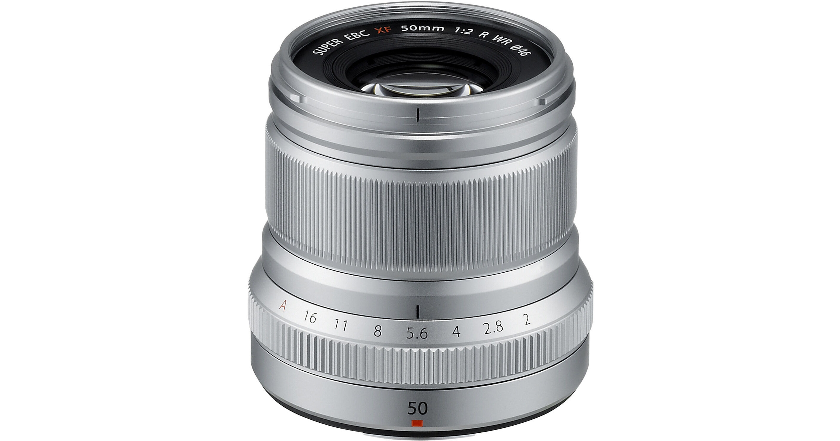 FUJIFILM XF 50mm f/2 R WR Lens (Silver) 16536623 B&H Photo Video