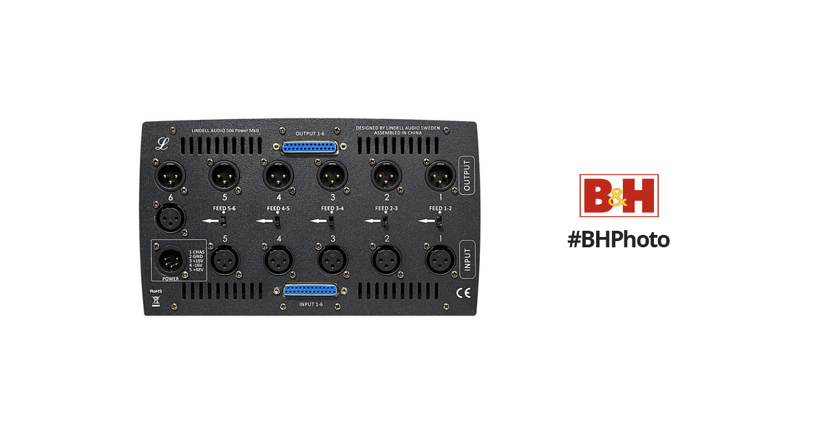 Lindell Audio 506 Power MKII - 6-Slot Chassis for 500 Series Models