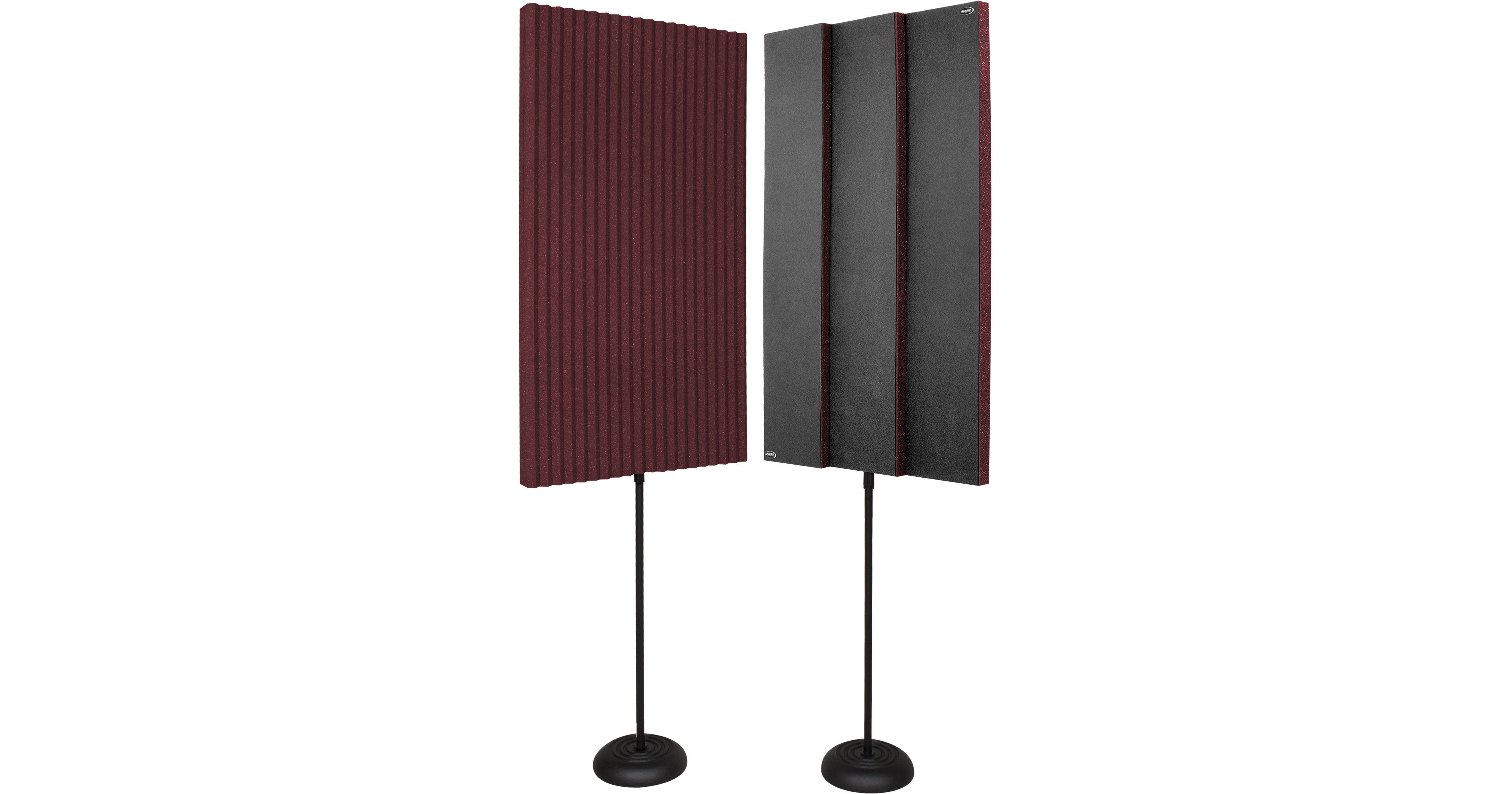 Auralex ProMAX V2 Acoustic Panels with Floor Stands (Burgundy)