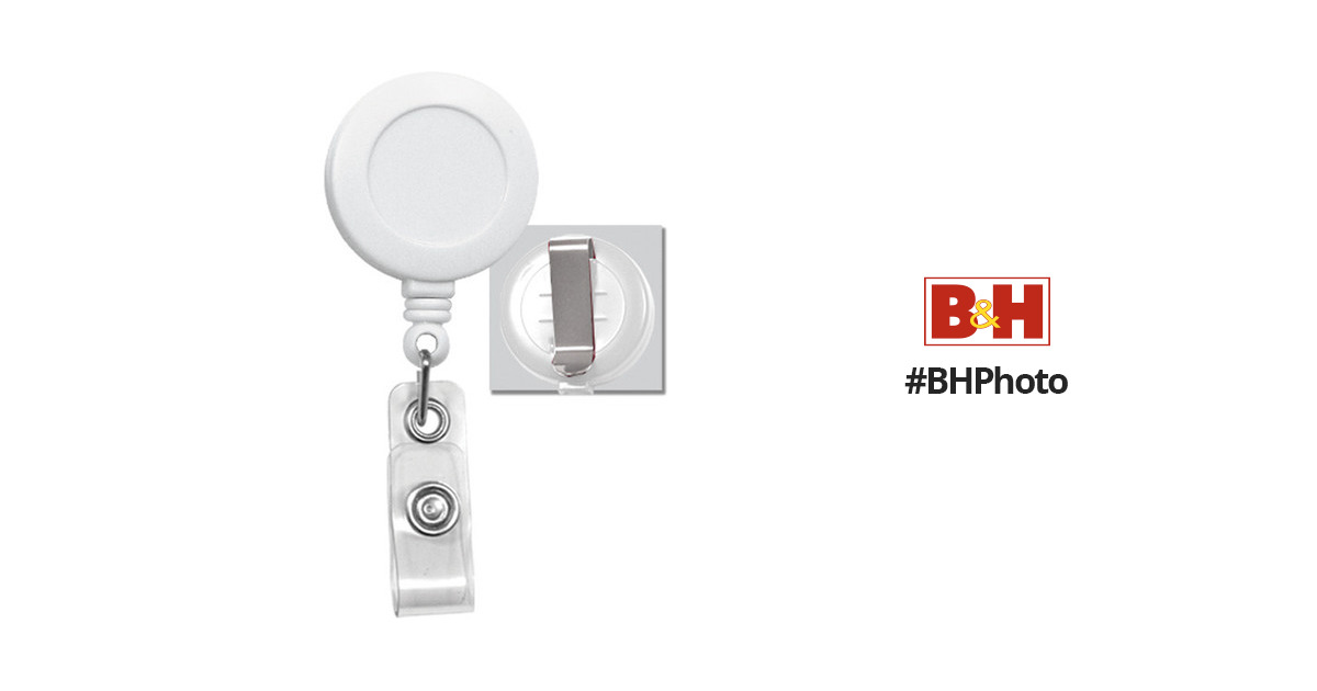BRADY PEOPLE ID Badge Reel with Clear Vinyl Strap & 2120-3038