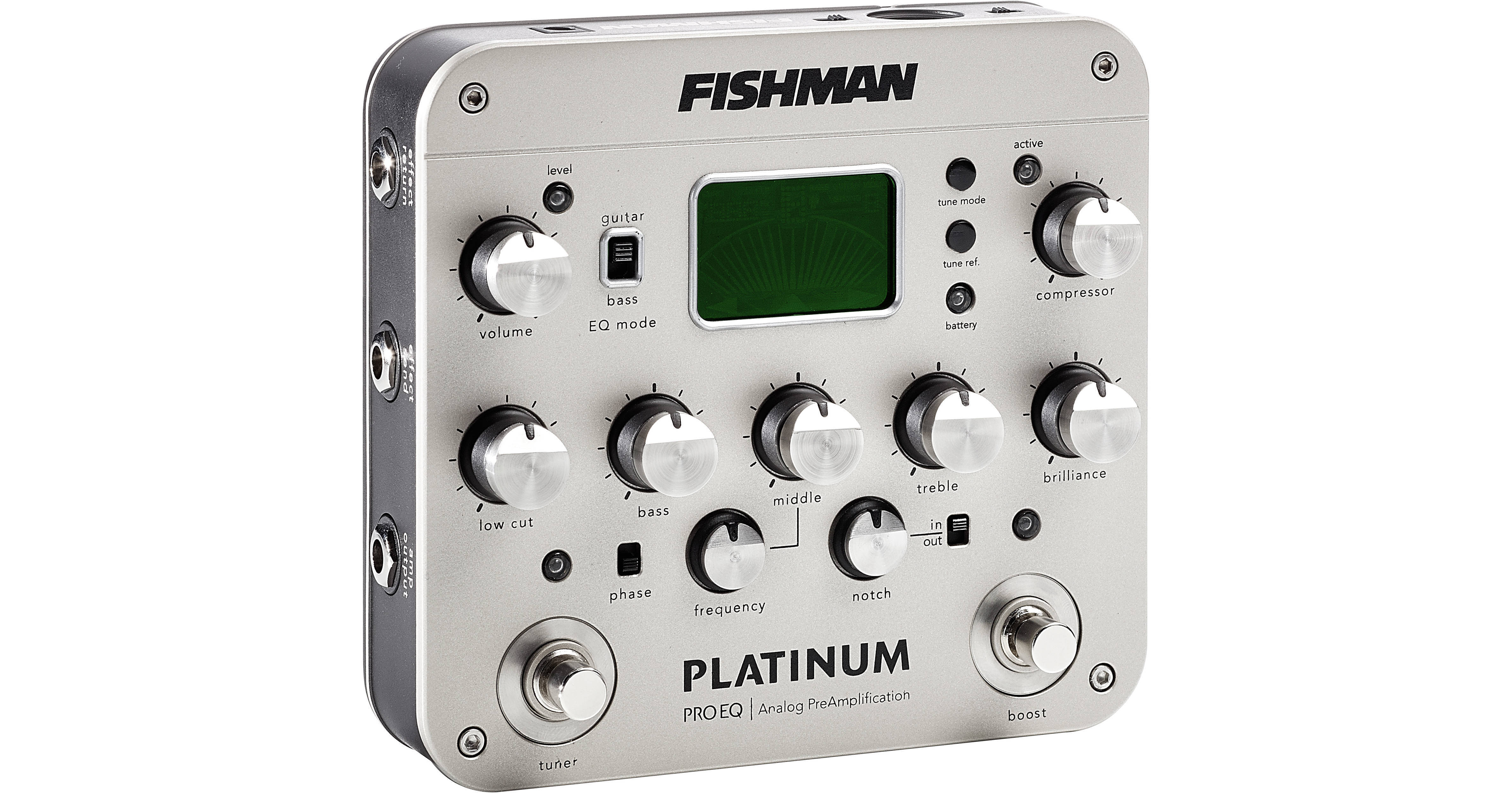 ブランド雑貨総合 Pro Platinum FISHMAN ギター EQ/DI Preamp Analog 