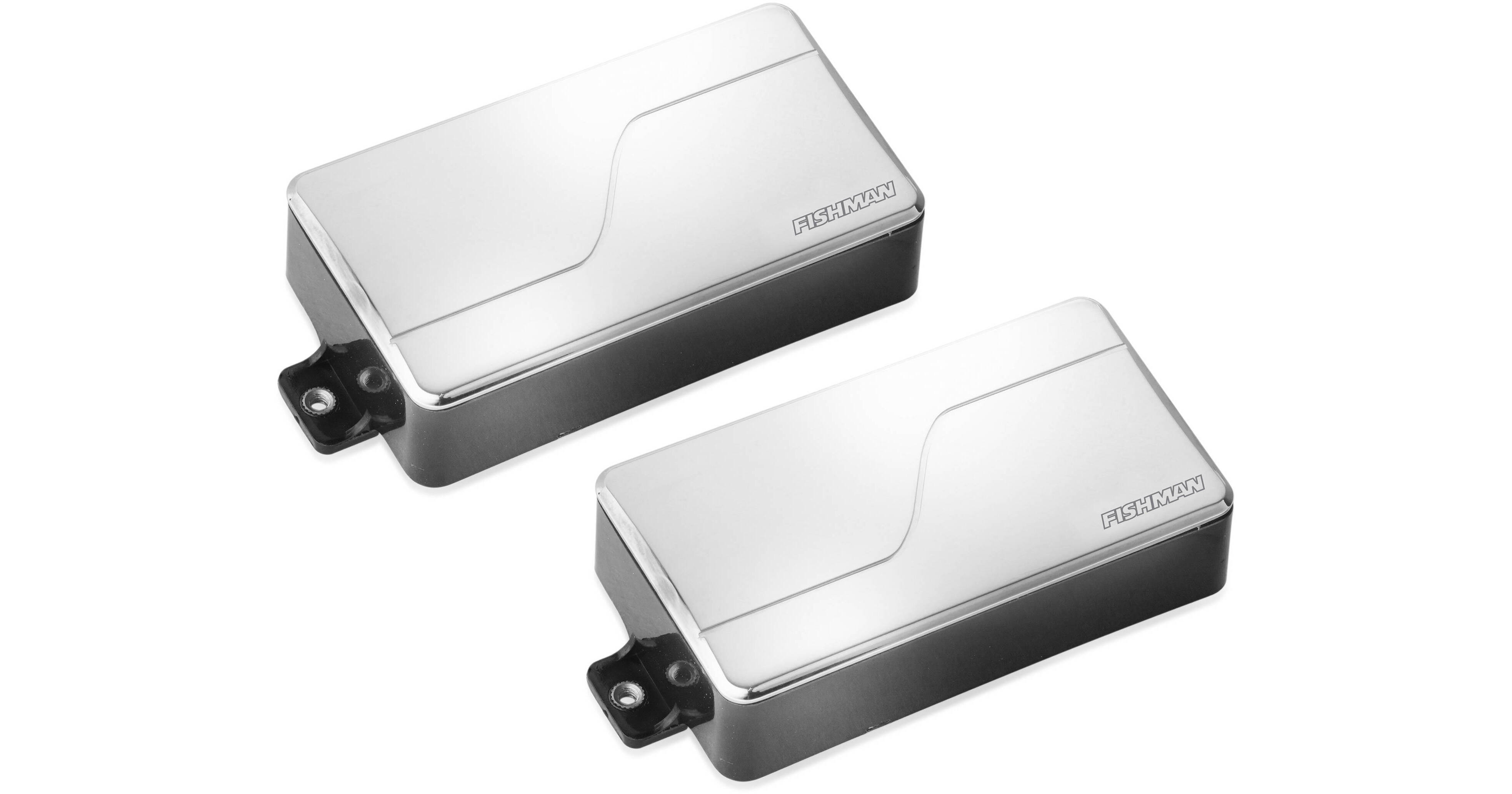 Fishman Fluence Modern Alnico and Ceramic Humbucker Pickup Set for 6-String  Guitar (Nickel)