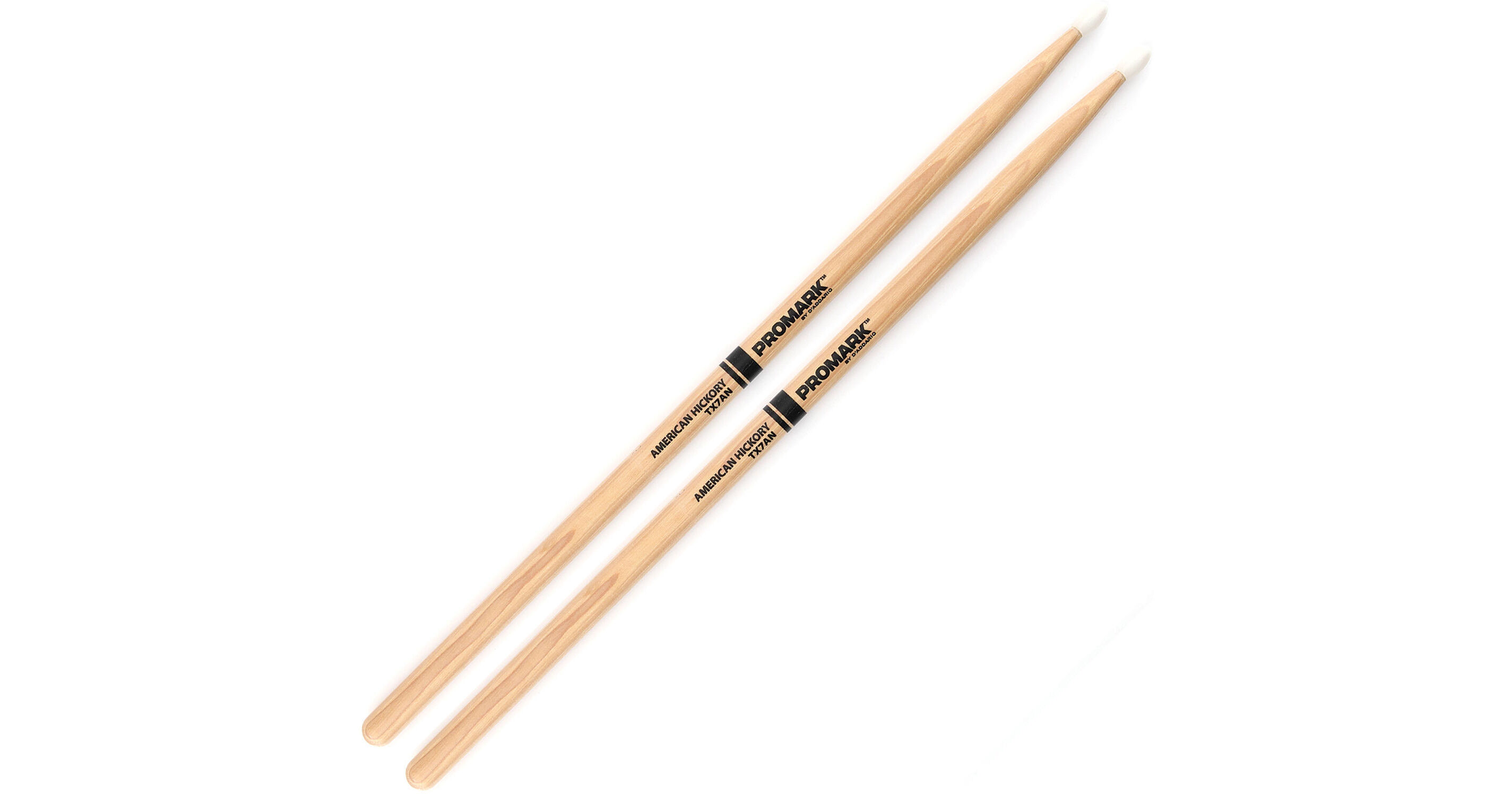 Promark American Hickory 7A Nylon Tip Drumsticks