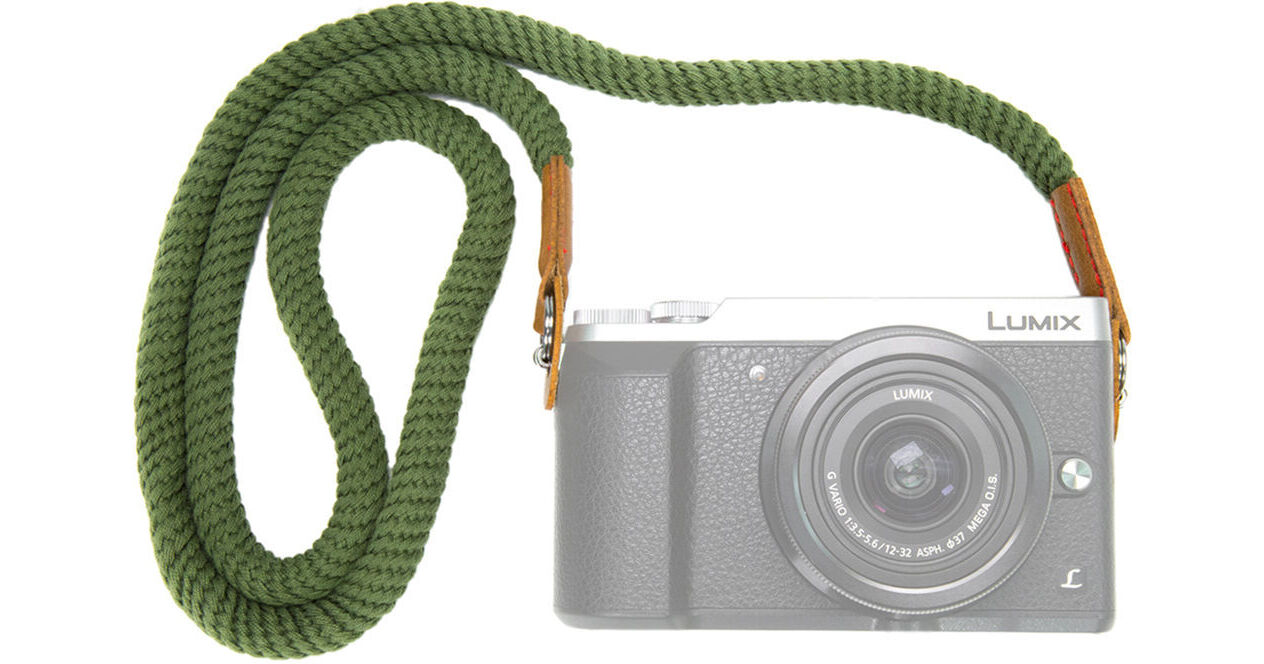 MegaGear Cotton Neck Strap (Large, Green) MG938 B&H Photo Video