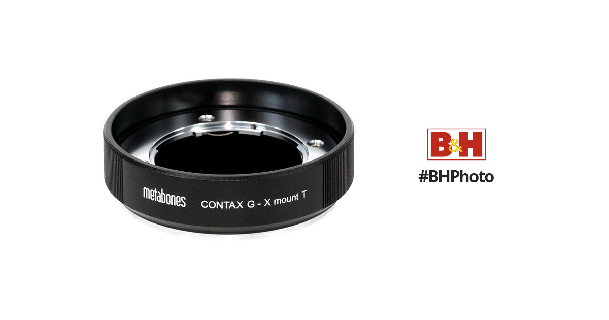 Metabones Contax G Lens to FUJIFILM X-mount Camera T Adapter (Black)