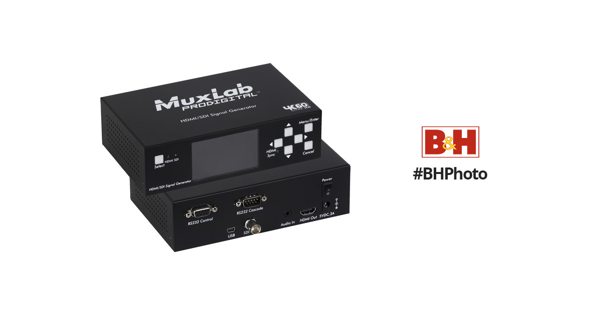 MUXLAB 500789 DIGITAL SIGNAGE MEDIA PLAYER Multi-format video/image/audio,  2x HDMI out, 4K/60