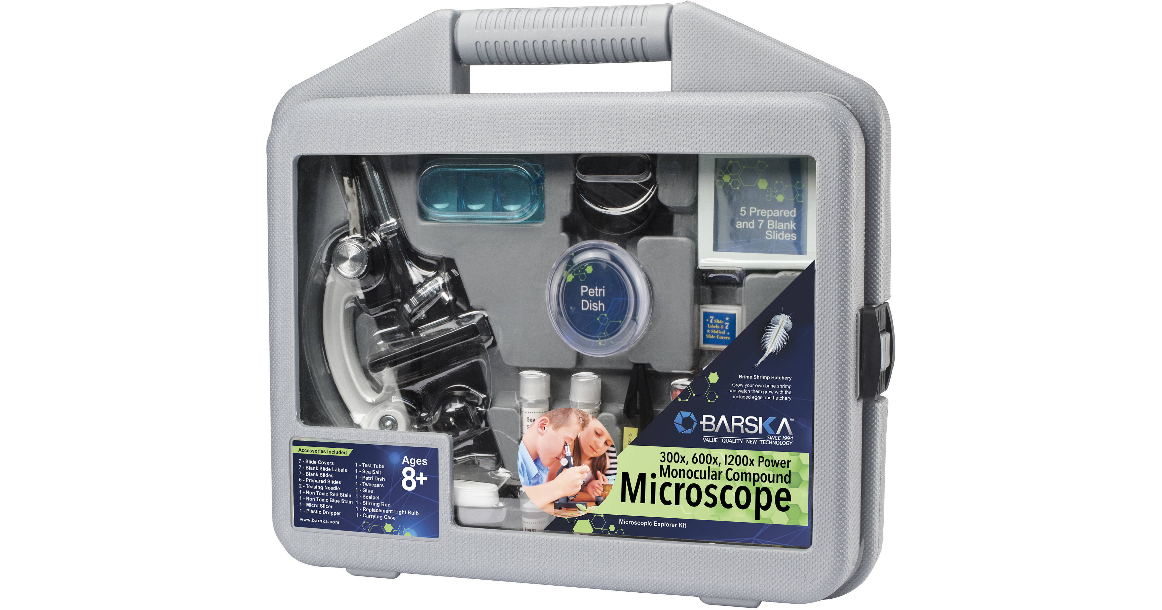 Barska Microscope Explorer Kit (Gray) AY12938 B&H Photo Video
