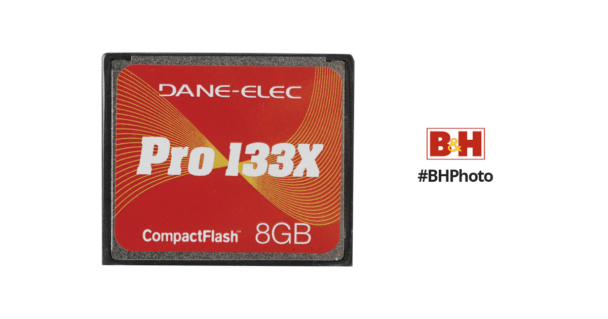 Dane-Elec 8GB Compact Flash Pro 133x Memory Card (2-Pack) B&H