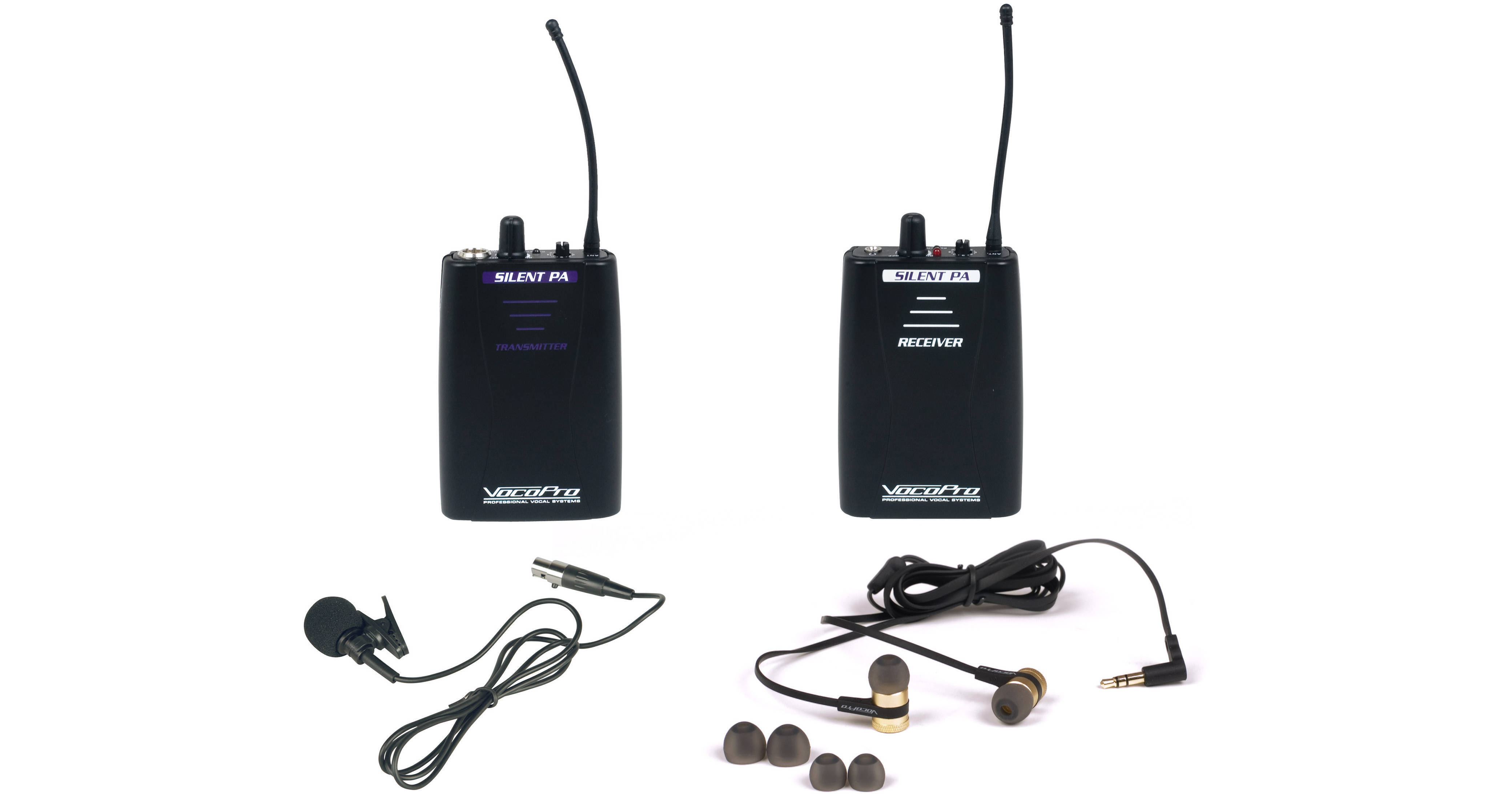 VocoPro Professional PLL Wireless In-Ear Monitor Package with Transmitter &  Receiver