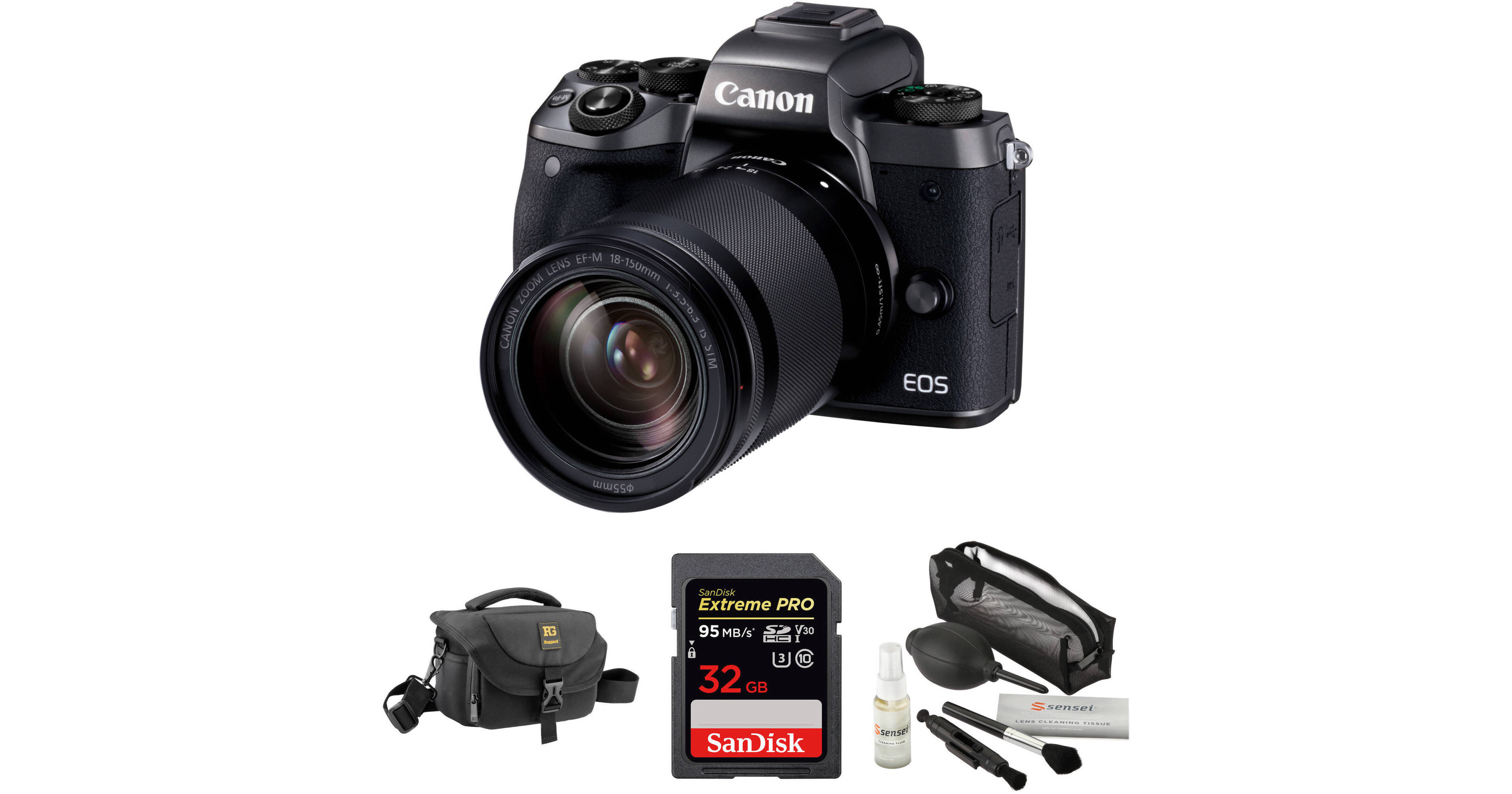 Canon EOS M5 Mirrorless Digital Camera with 18150mm Lens and