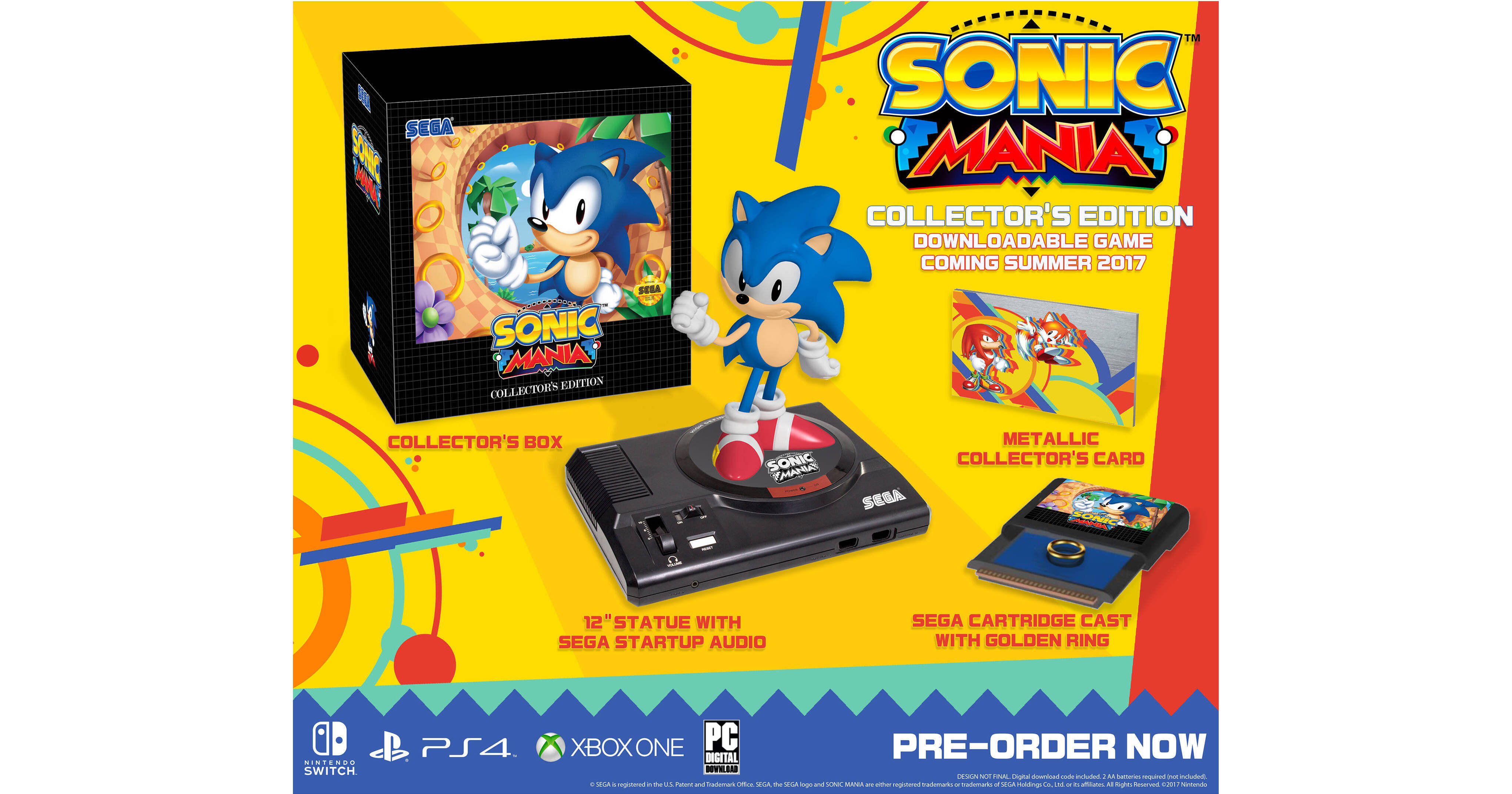 Sega Sonic Mania Collectors Edition Figure