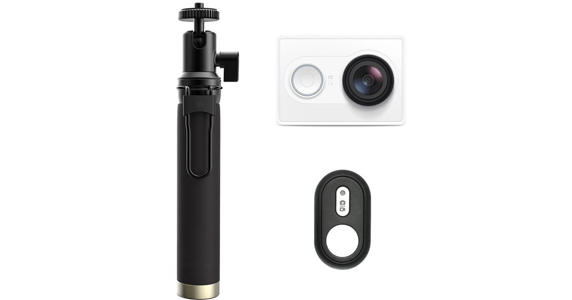 YI Technology Action Camera with Selfie Stick & Bluetooth 88009