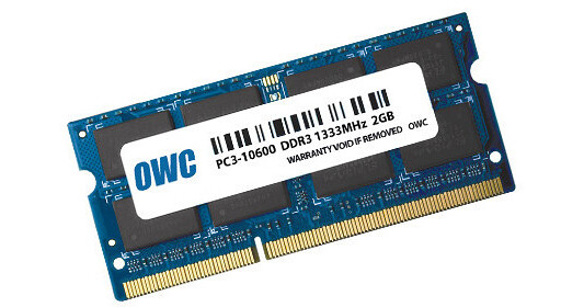 2 X 2Gb PC3-10600 DDR3-1333MHz SO-DIMM Memory OWC1333DDR3S2GB OWC 4GB