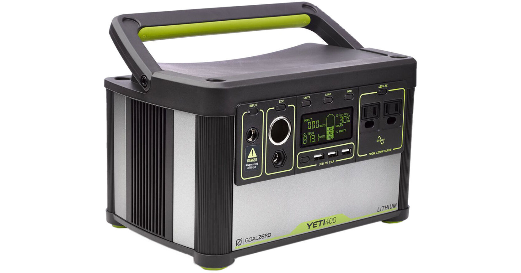 yeti 400 lithium portable power station