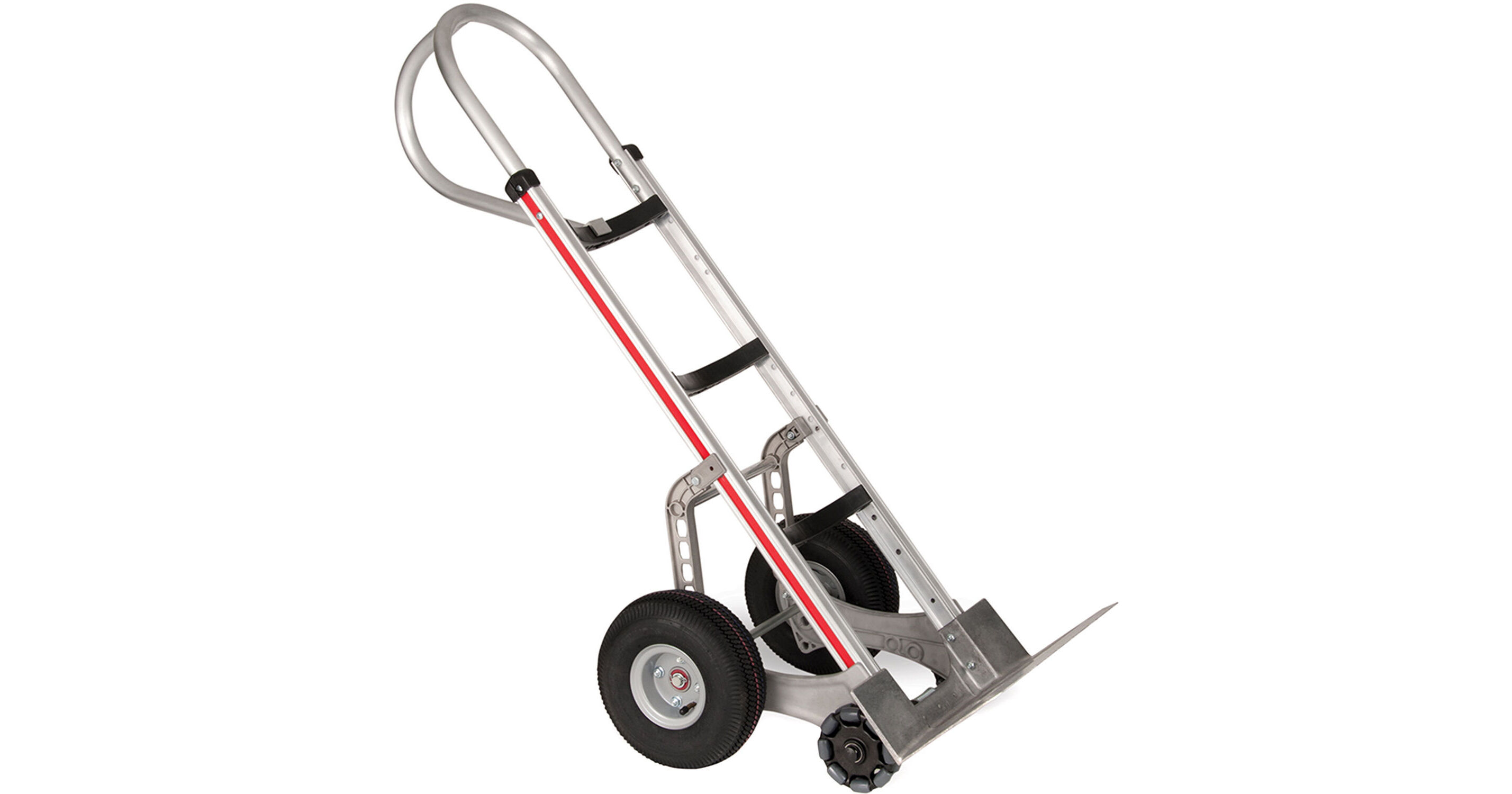 500 lb Capacity Inc. 4-Ply Pneumatic Wheels Curved Back Frame Magliner HRK55AUA43 Self-Stabilizing Hand Truck Vertical Loop Handle