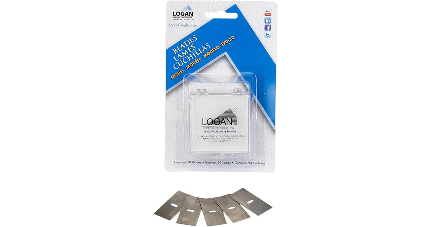 Logan #270 Mat Cutter Blades, 100 Pack