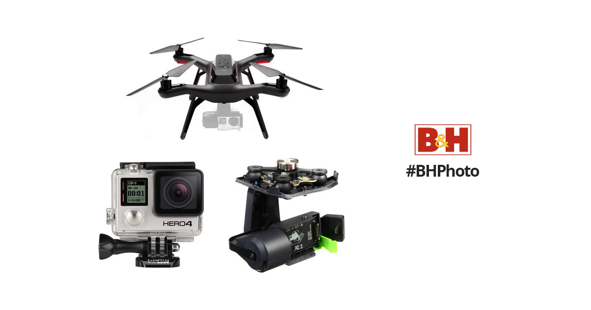 3DR Solo Quadcopter Kit with Gimbal & GoPro HERO4 Black B&H