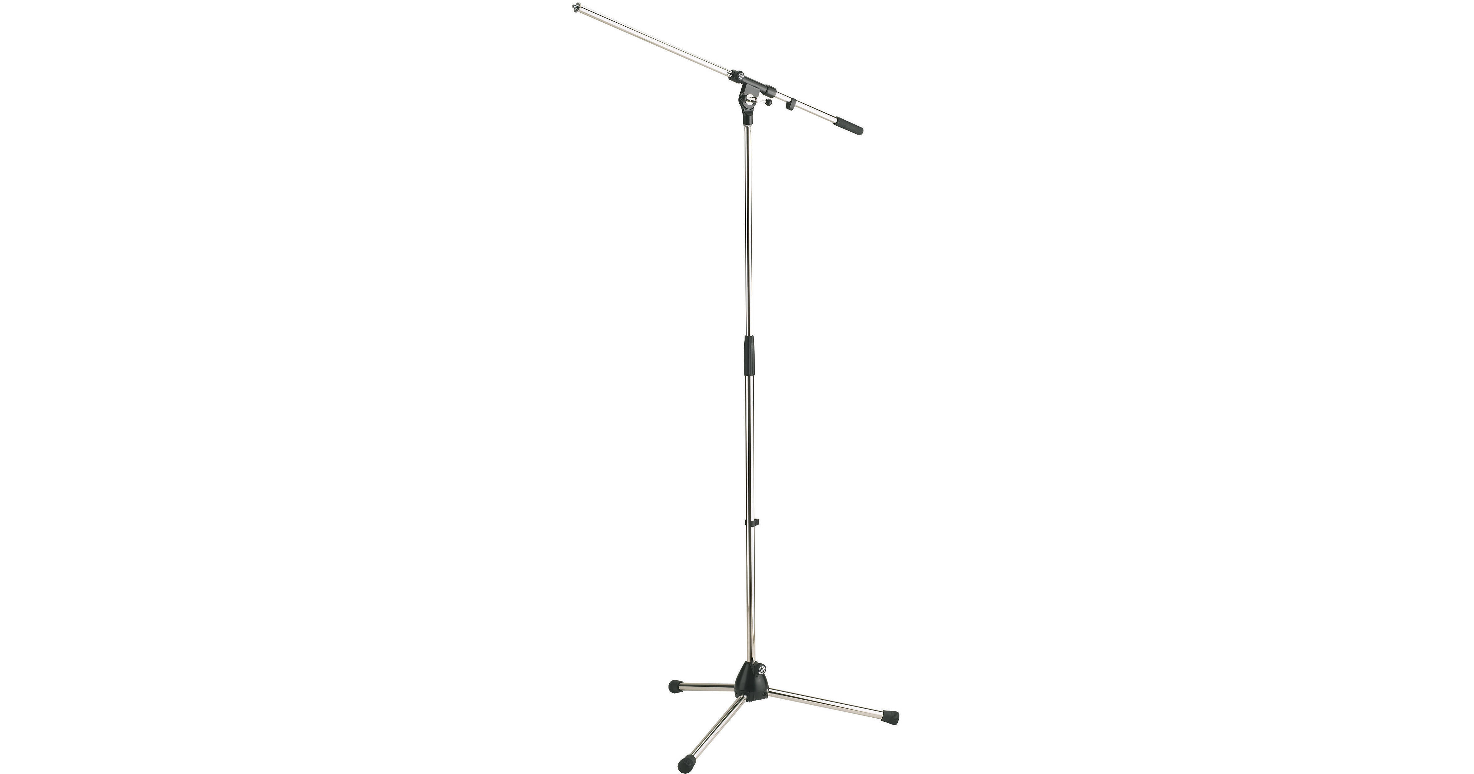 K&M 21020 Tripod Microphone Stand with Boom (Chrome)