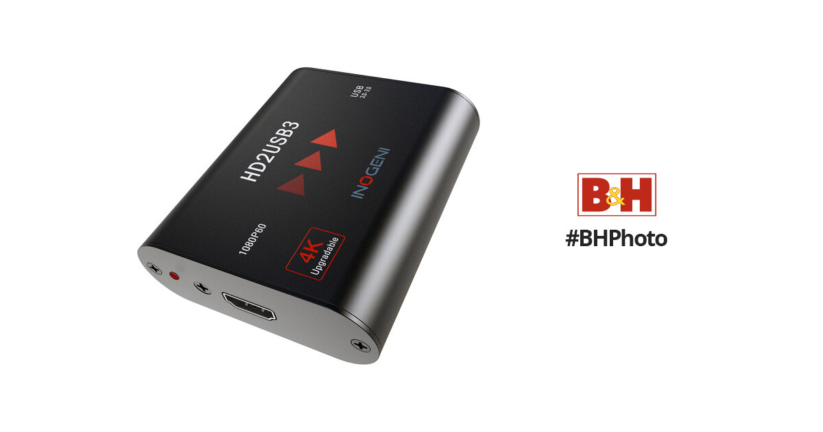 INOGENI HD2USB3 4K-Upgradable 1080p HDMI to USB 3.1 Gen 1 Converter